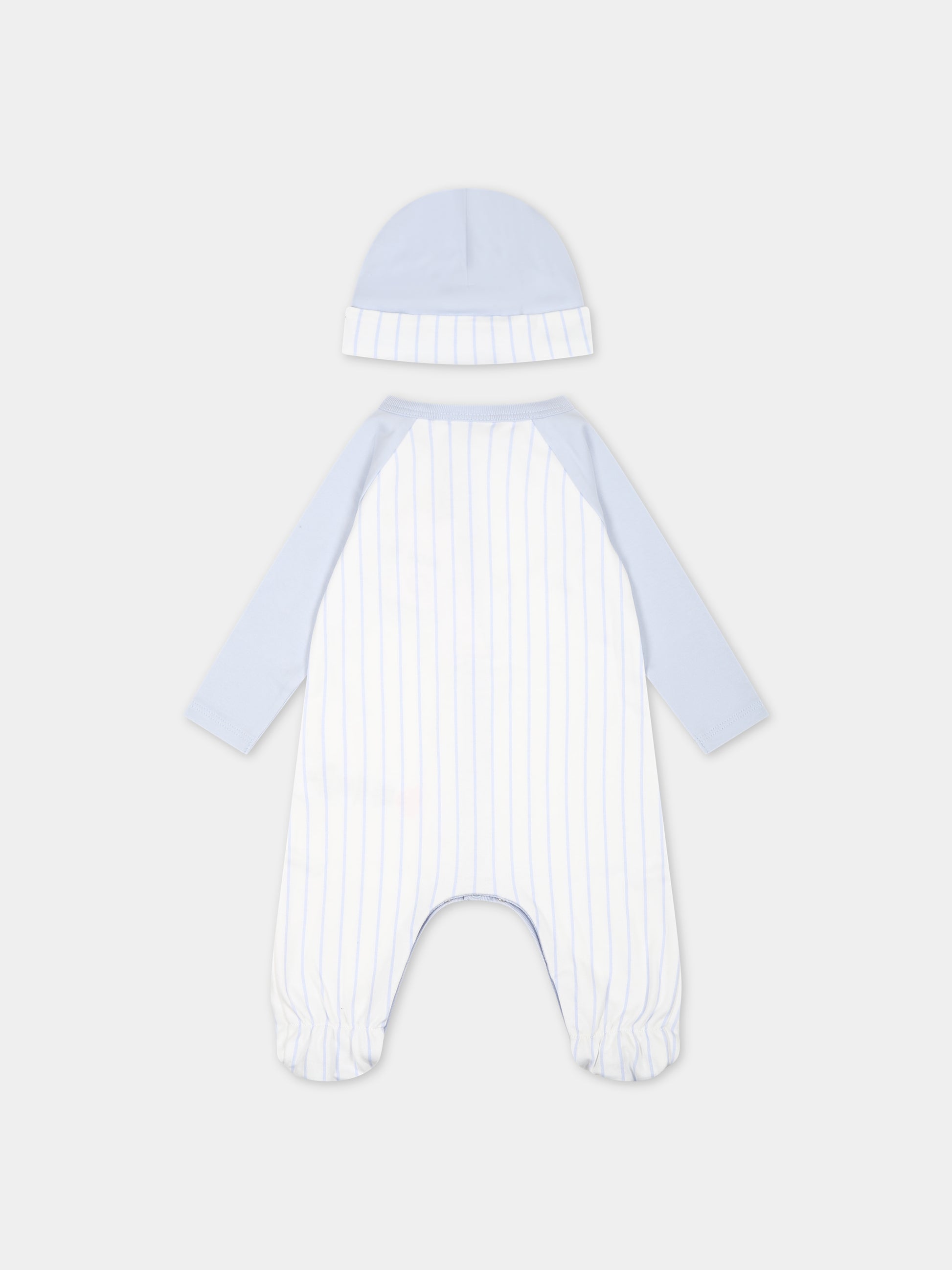 Completo celeste per neonato con logo,Hugo Boss,J98375 771