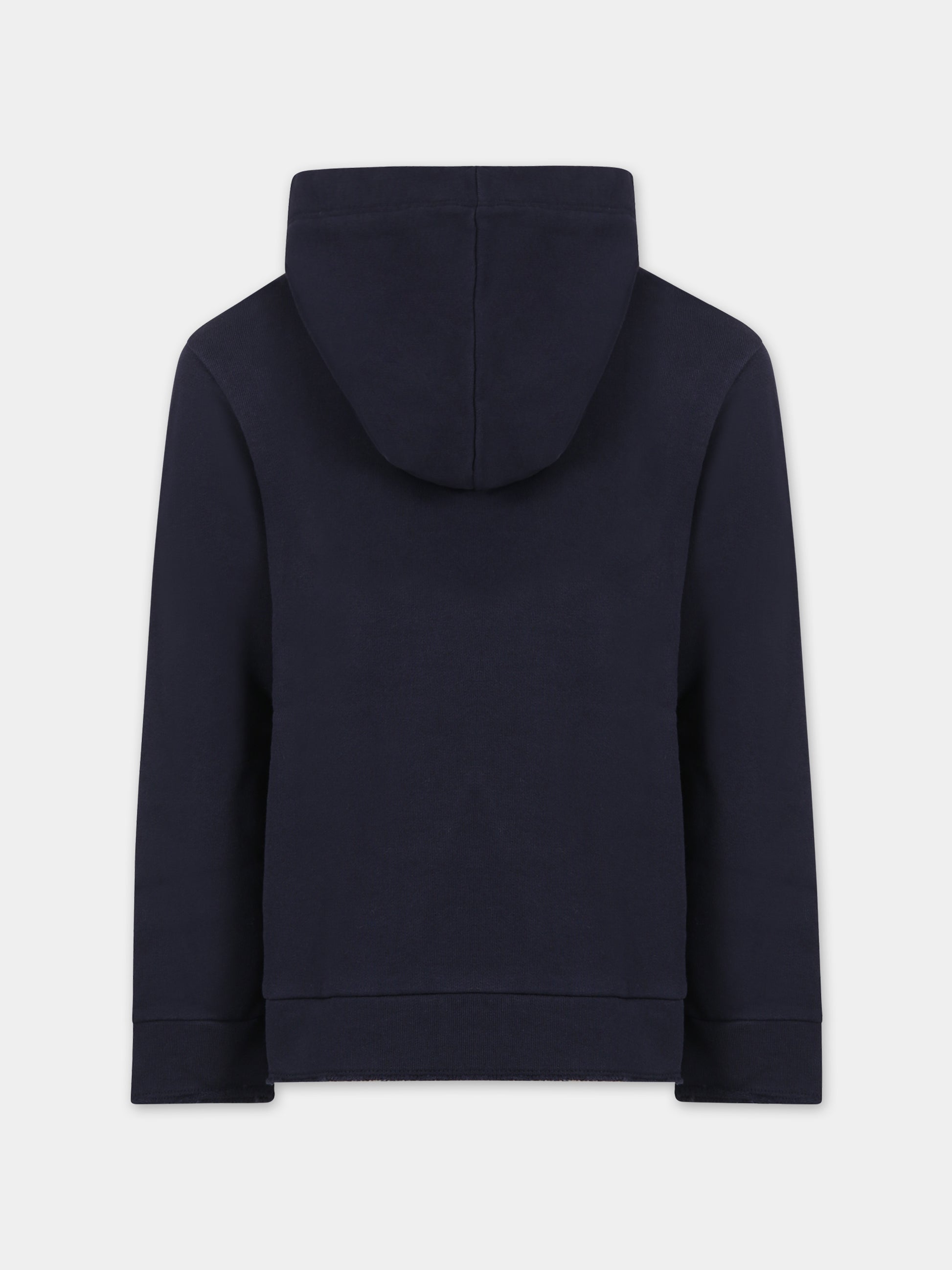 Felpa blu per bambini con logo,Marni Kids,M00820 0M803