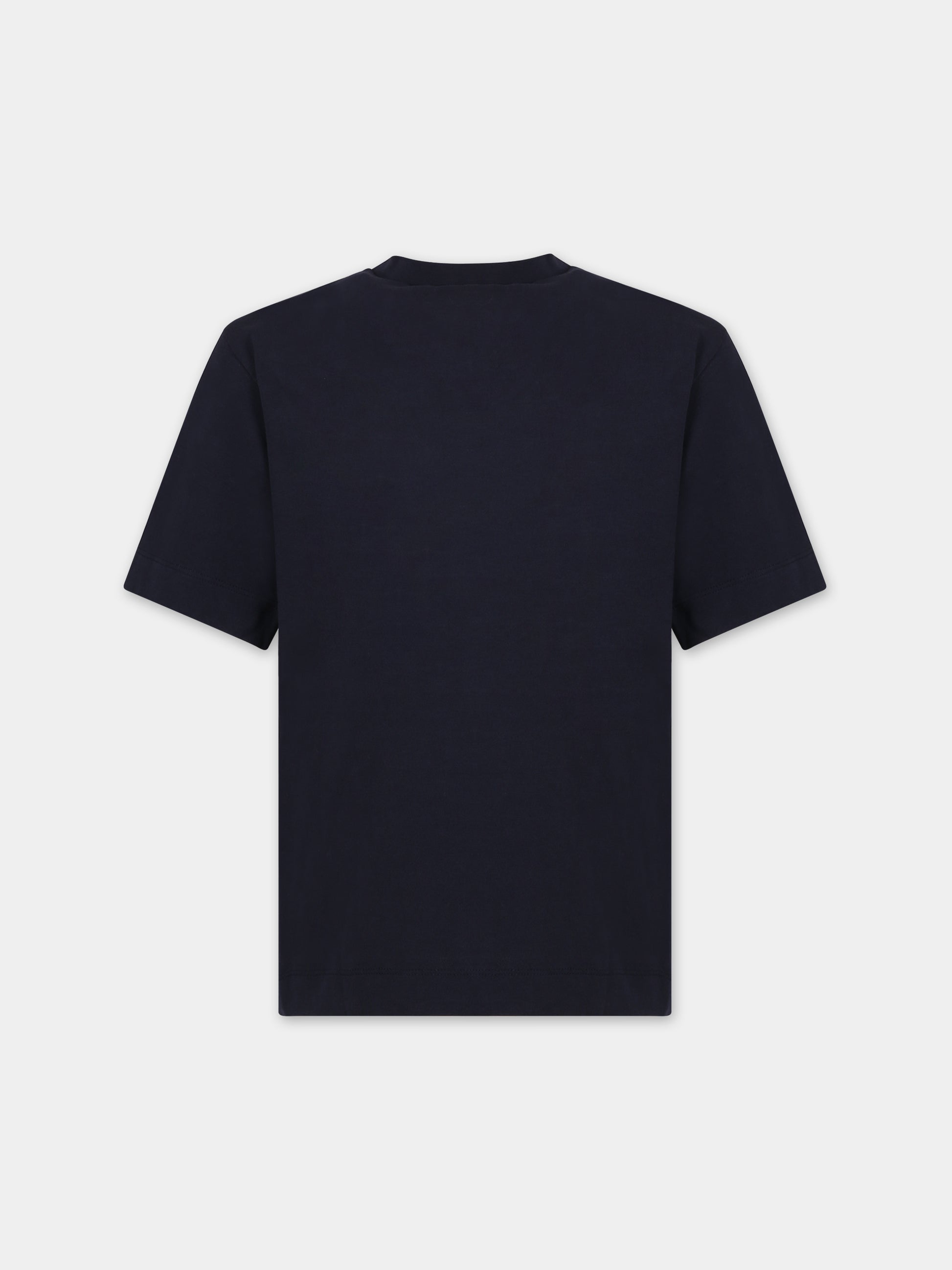 T-shirt blu per bambini con logo,Marni Kids,M00921 0M803
