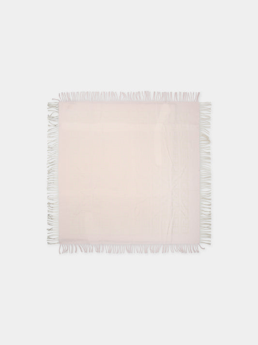 Coperta rosa per neonata con doppia F,Fendi Kids,BUJ222 AKJL F12J9