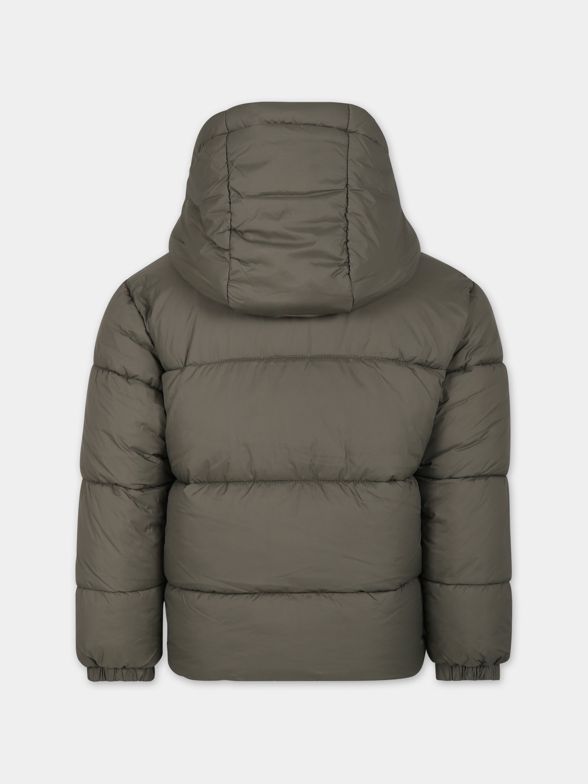 Piumino verde per bambino con albero,Timberland,T26593 655