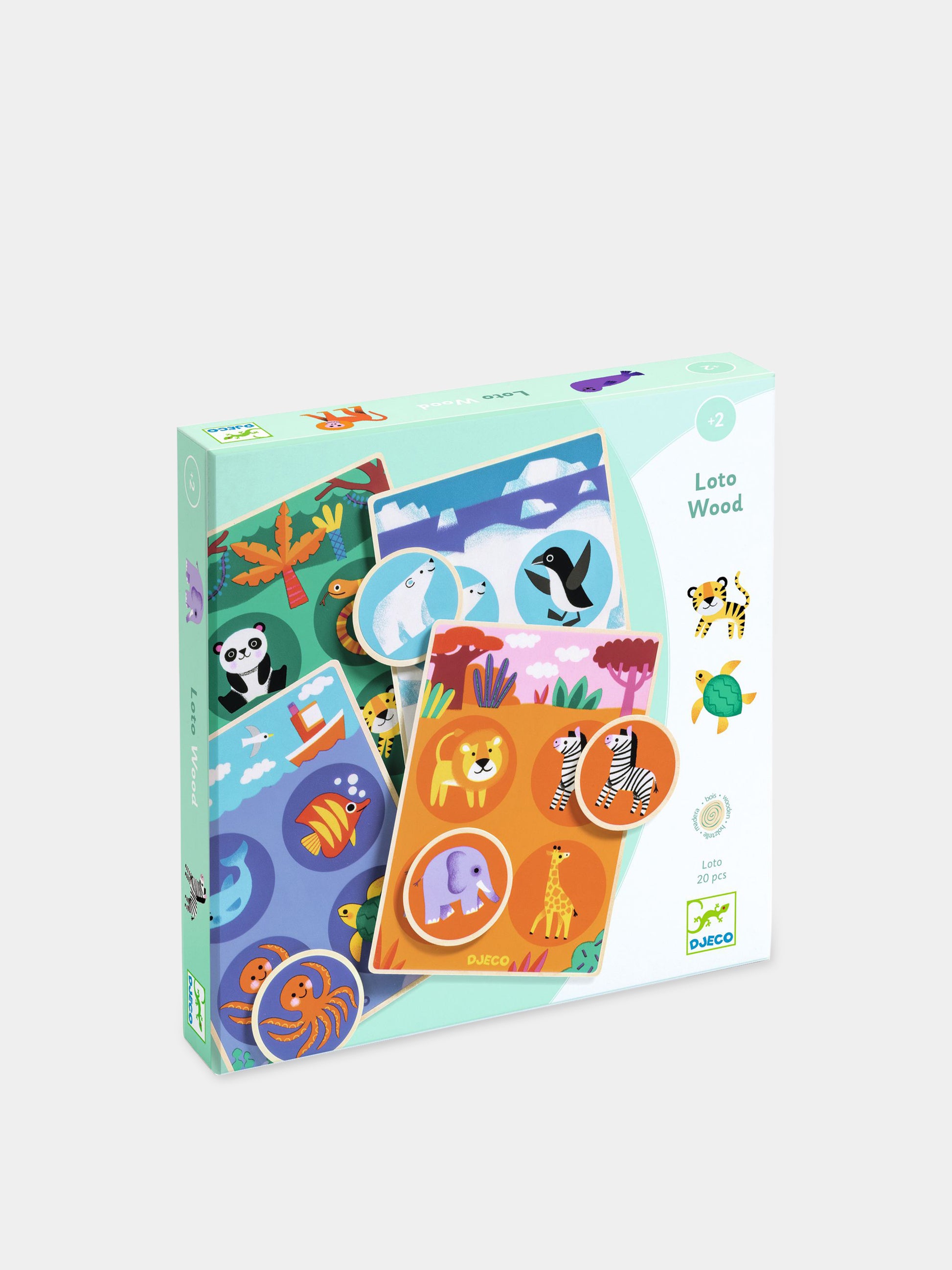 Tombola multicolor per bambini con animali,Djeco,DJ01615