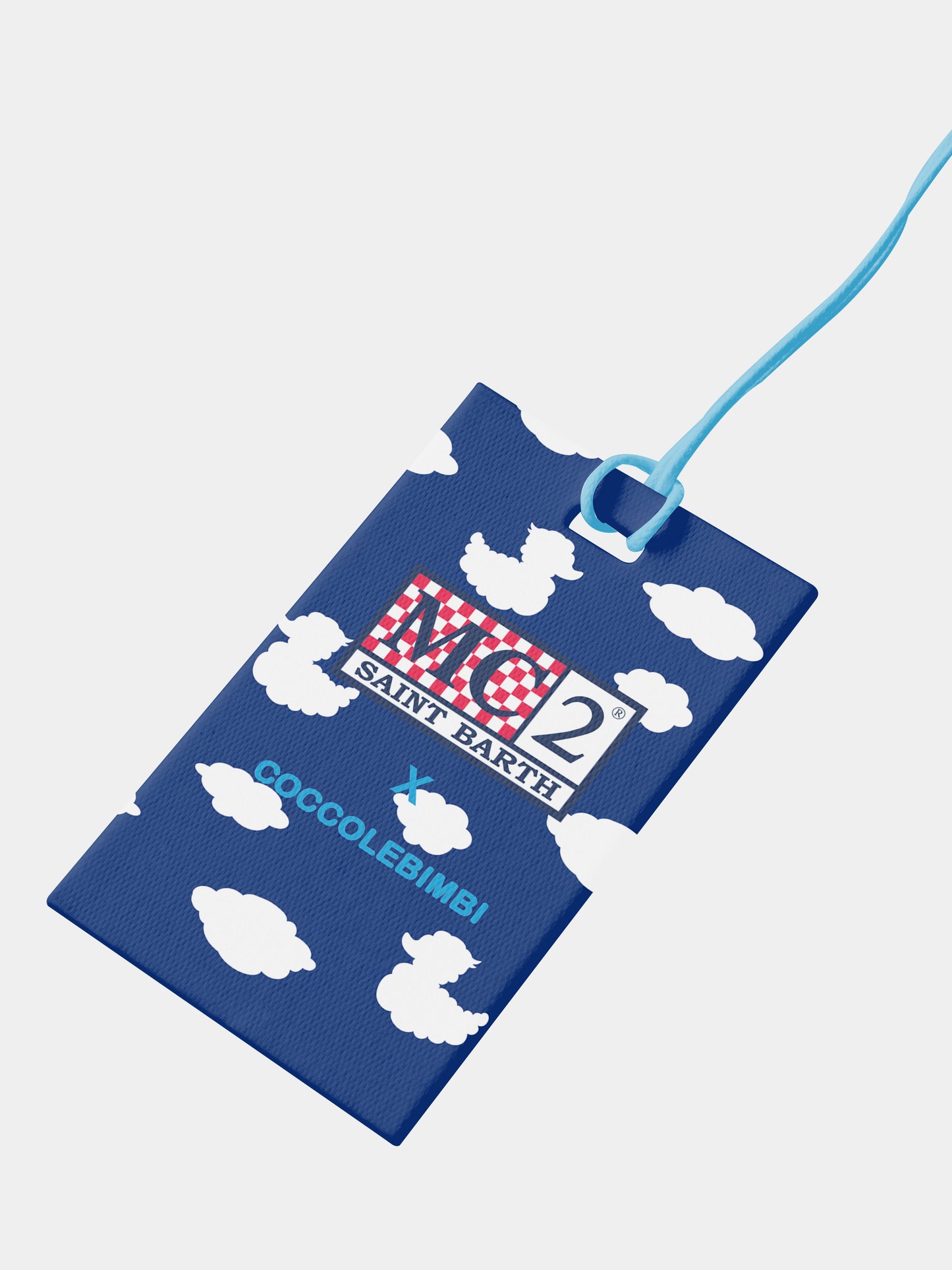 Light blue bag for girl with logo