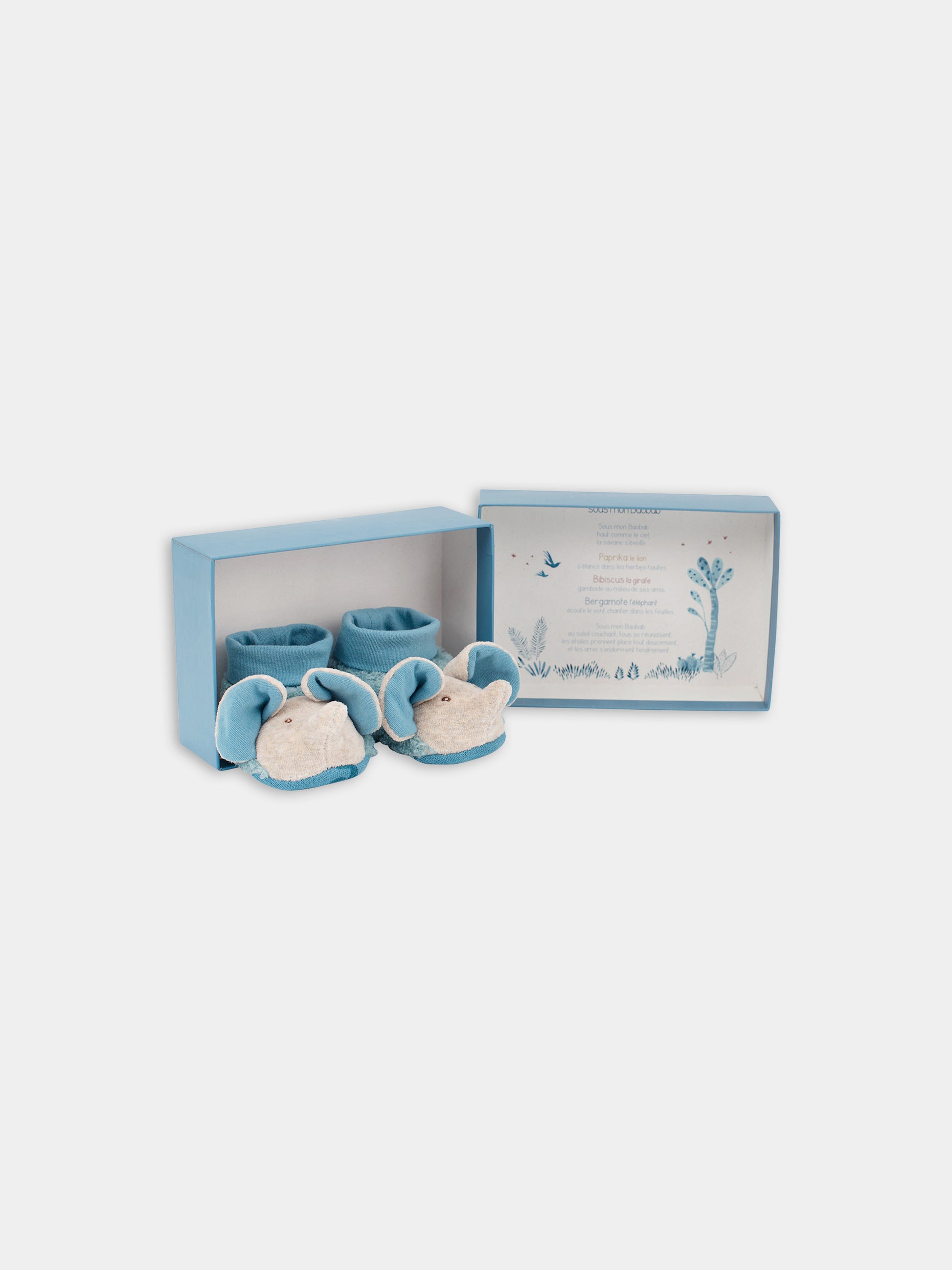 Babbucce azzurre per neonati,Moulin Roty,669011