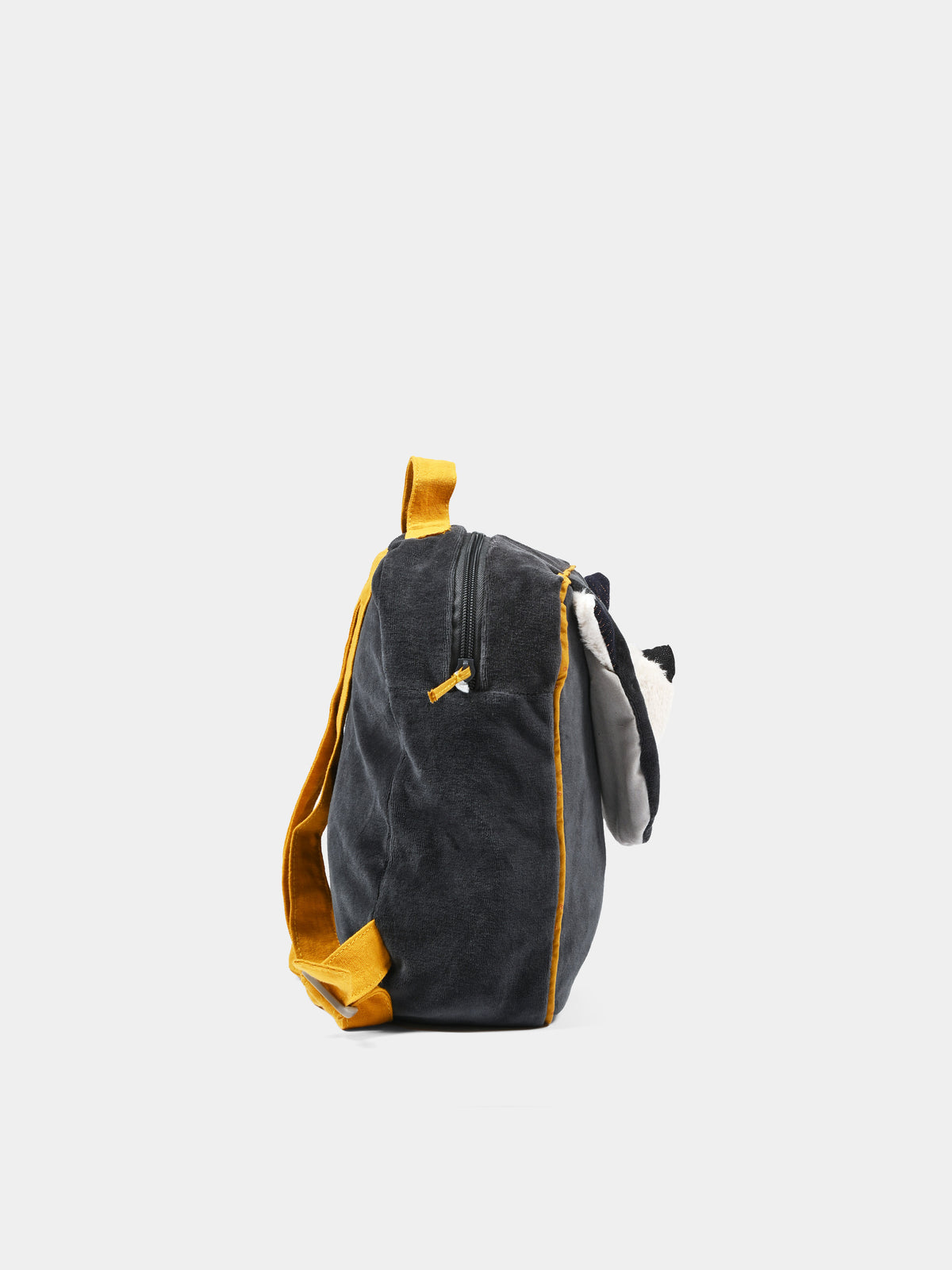 Gray backpack with cat for newborns