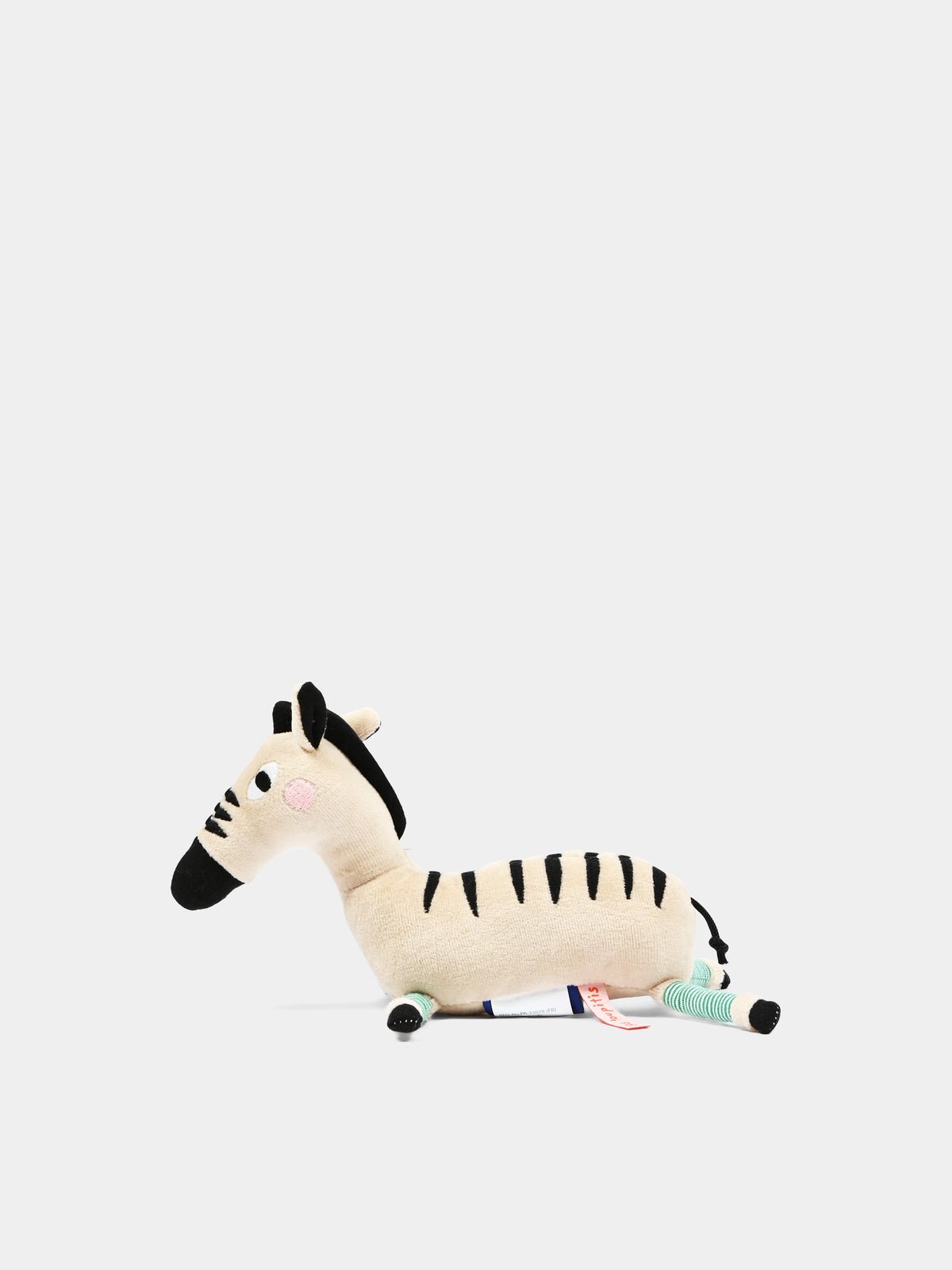 Ivory striped zebra plush toy for kids