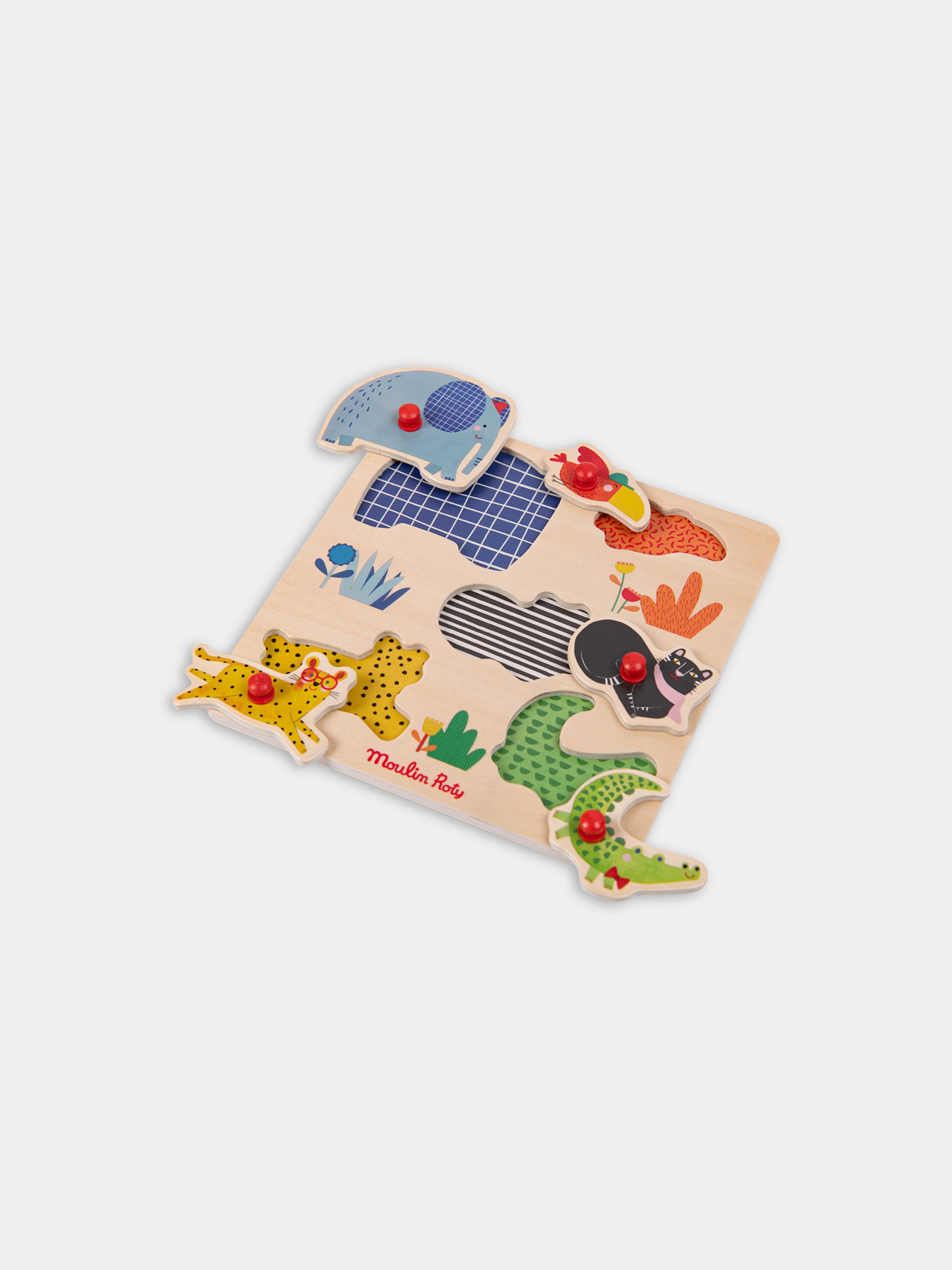 Puzzle multicolor per neonati,Moulin Roty,679104