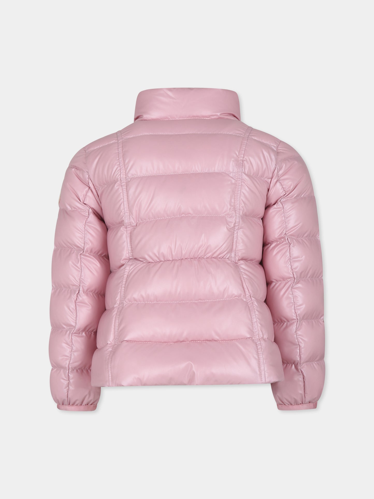 Piumino Ainay rosa per bambina con logo,Moncler Kids,J2954 1A00007 595ZJ 501