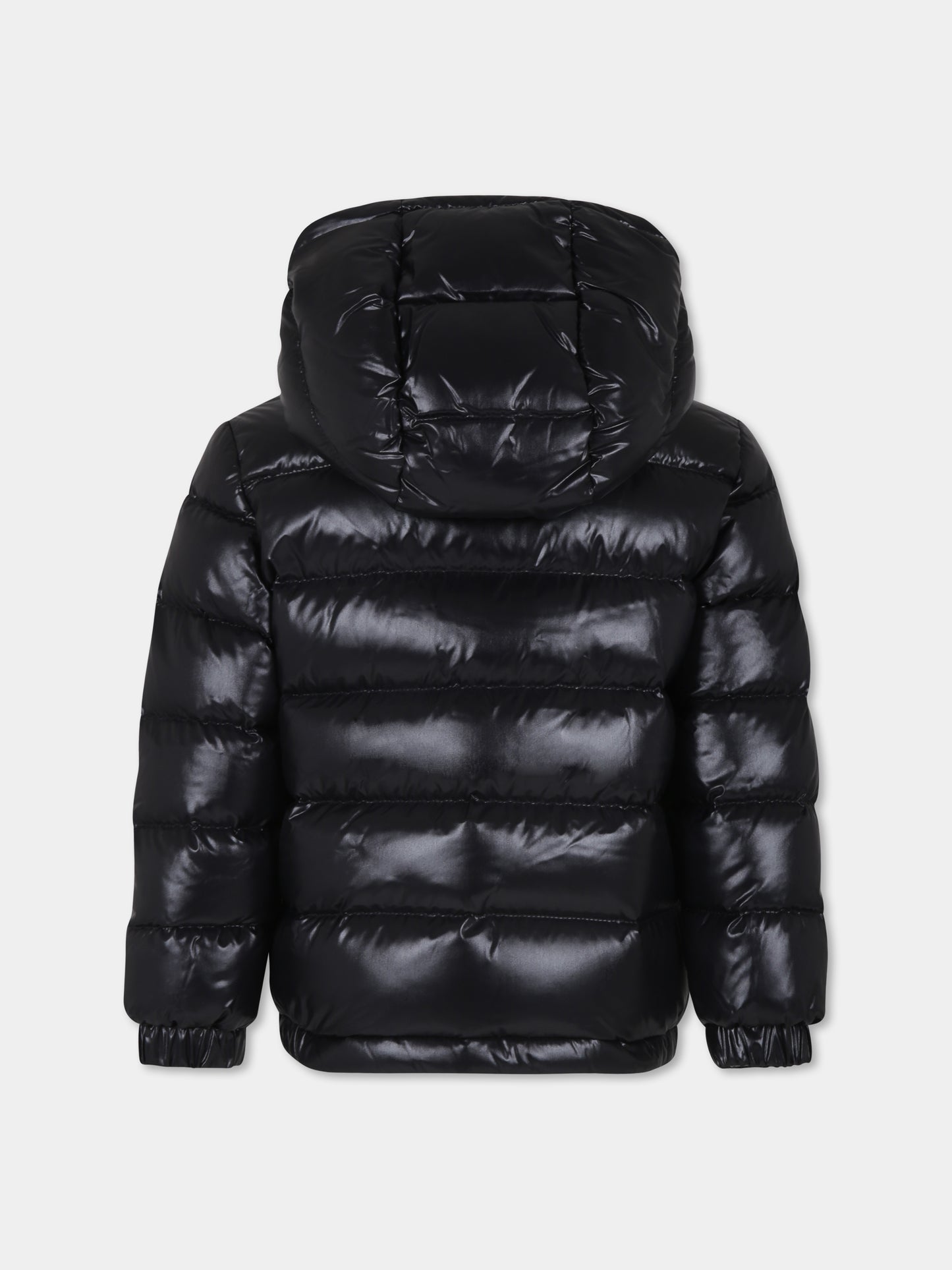 Piumino New Aubert nero per bambino con logo,Moncler Kids,J2954 1A00051 68950 999