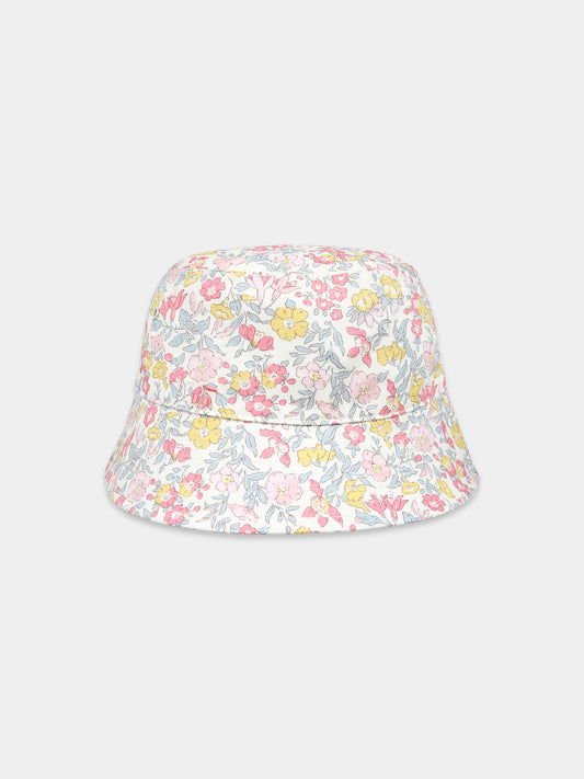 Cloche avorio per bambina con stampa floreale,Bonpoint,P04GACW00001 520