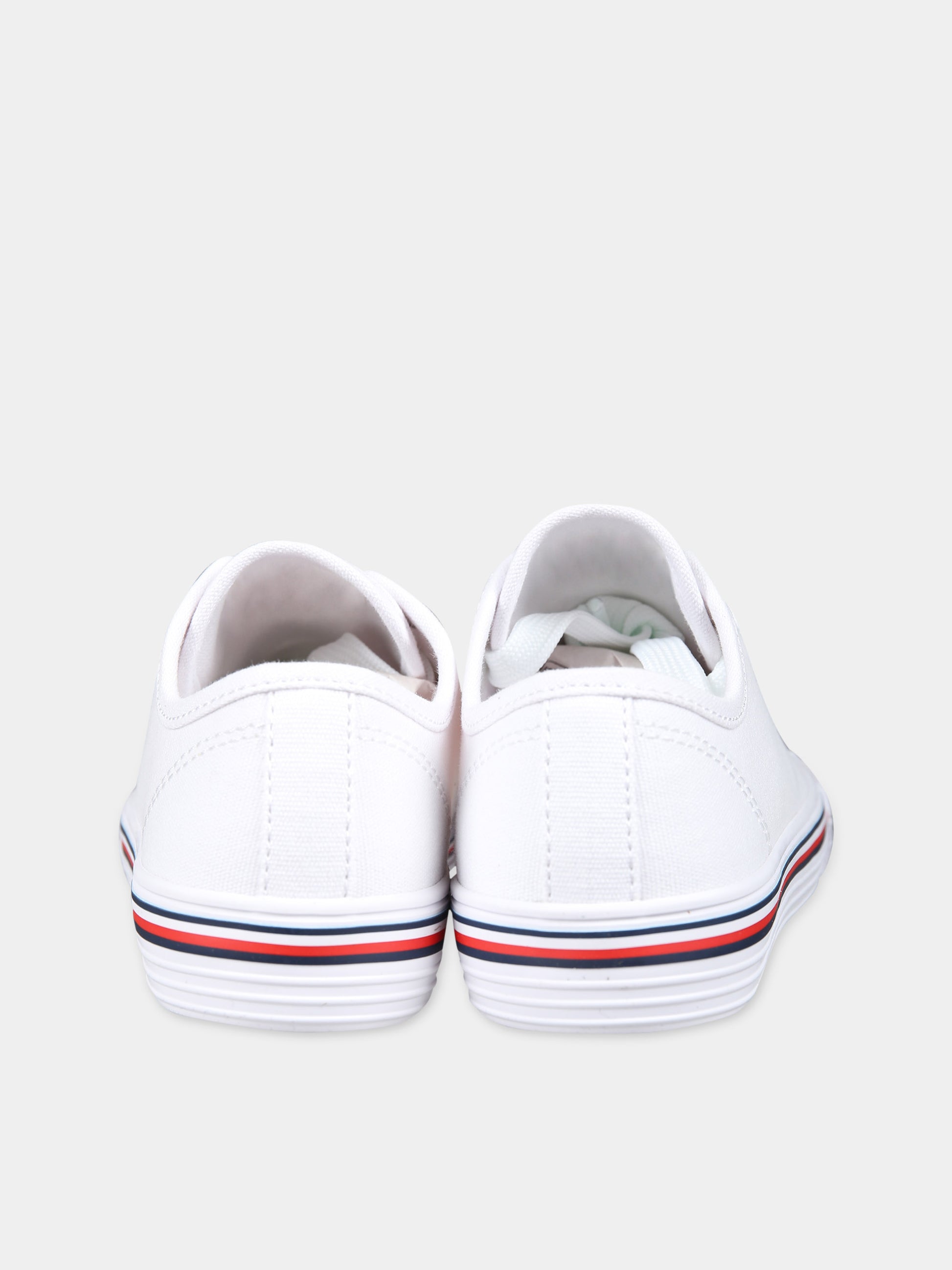 Sneakers bianche per bambini con logo,Tommy Hilfiger Junior,T3X9 33324 0890100