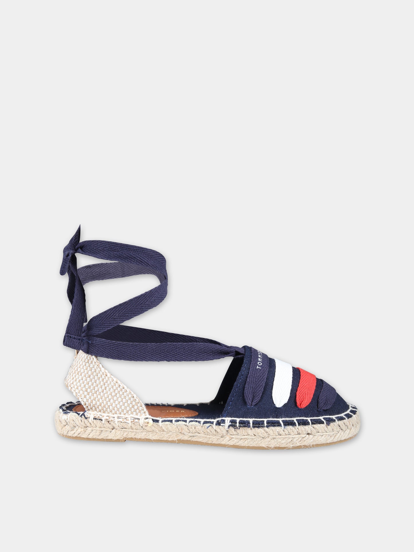 Espadrillas blu per bambina con logo,Tommy Hilfiger Junior,T3A7 33280 0890800