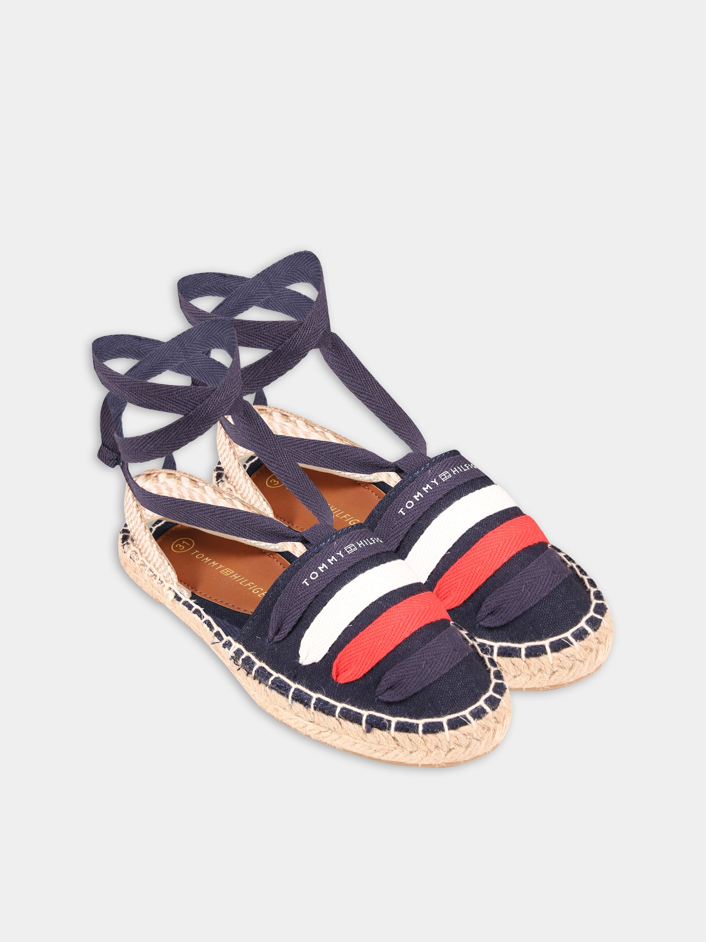 Espadrillas blu per bambina con logo,Tommy Hilfiger Junior,T3A7 33280 0890800