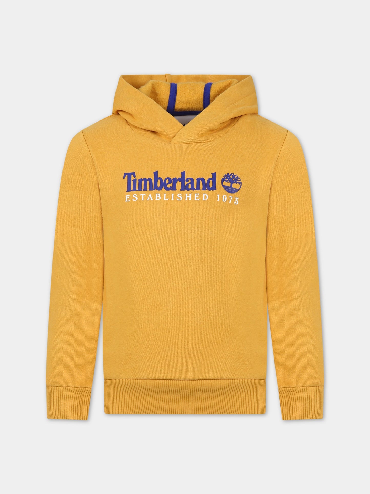 Felpa gialla per bambino con logo,Timberland,T25U56 575