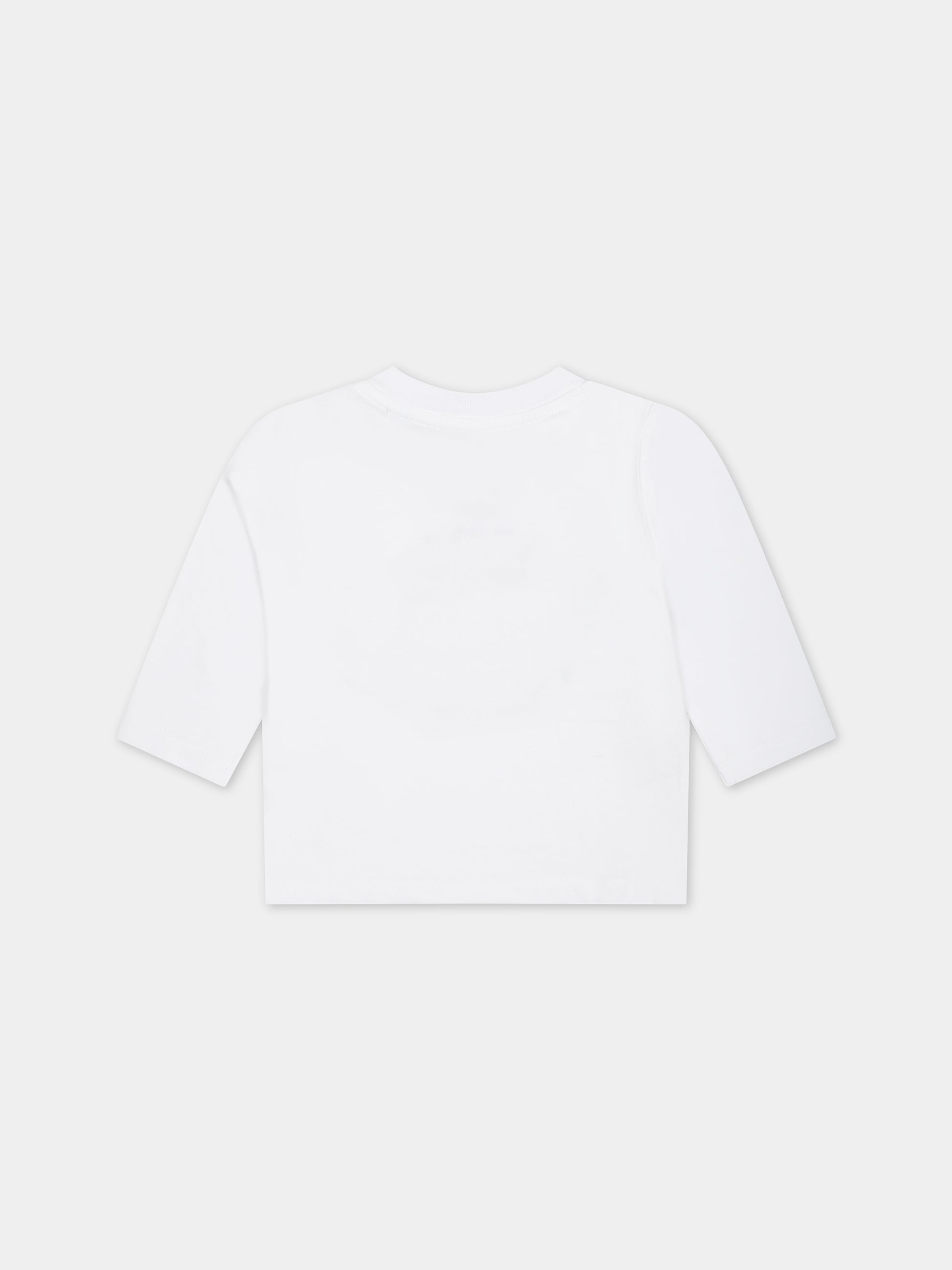 T-shirt bianca per neonato con stampa logo,Timberland,T60003 10P