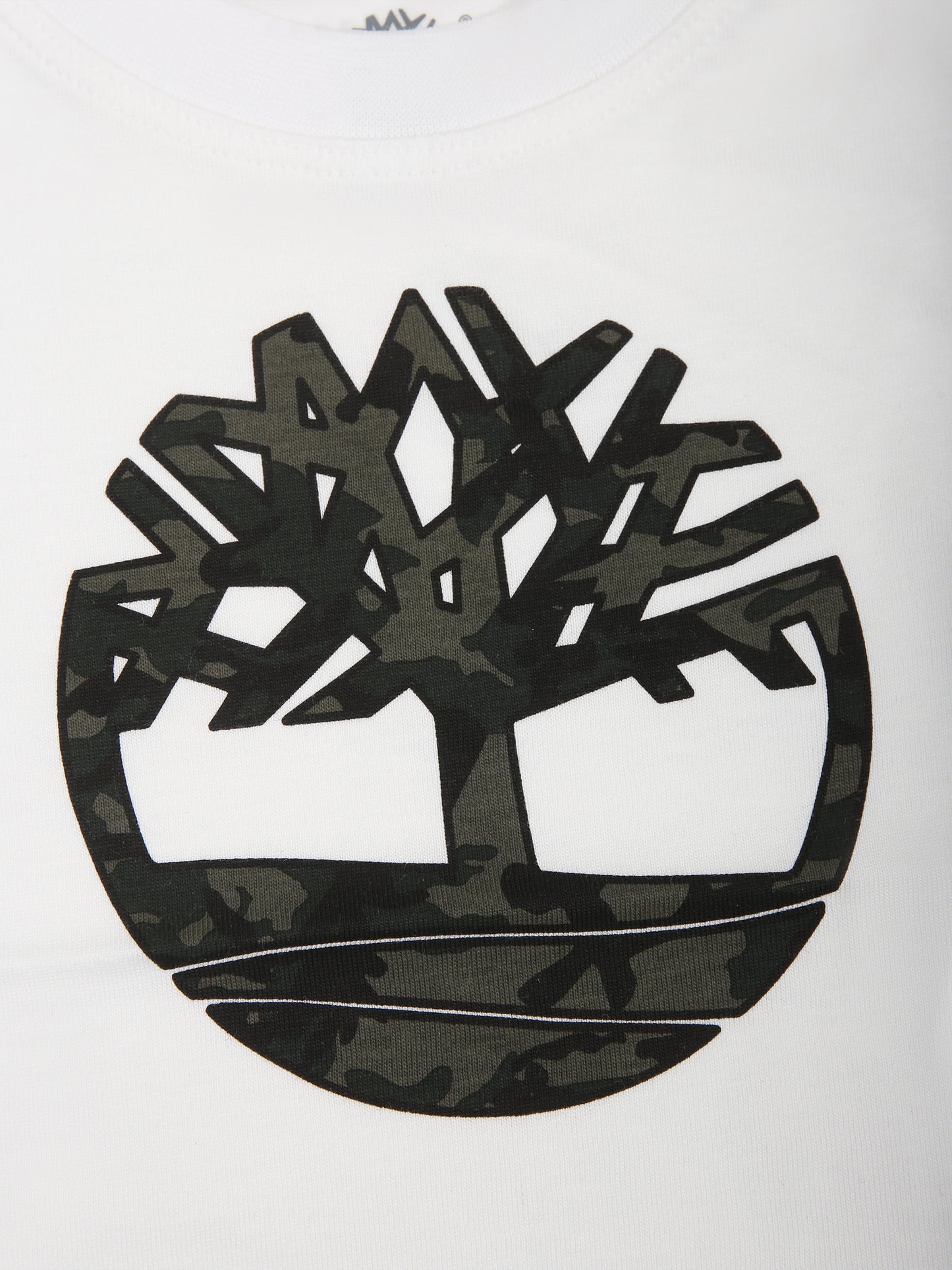 T-shirt bianca per neonato con stampa logo,Timberland,T60003 10P