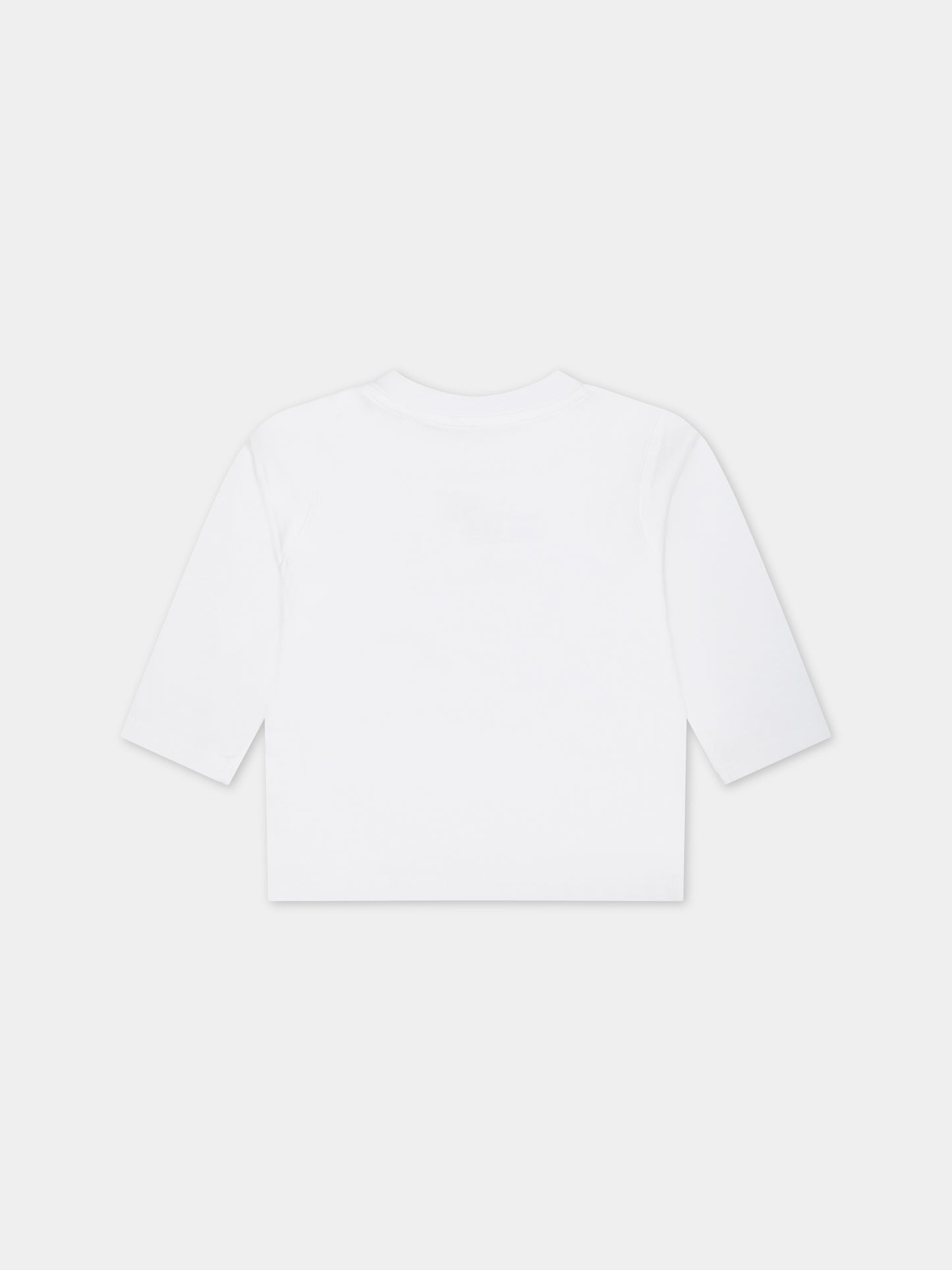 T-shirt bianca per neonato con stampa logo,Timberland,T60005 10P