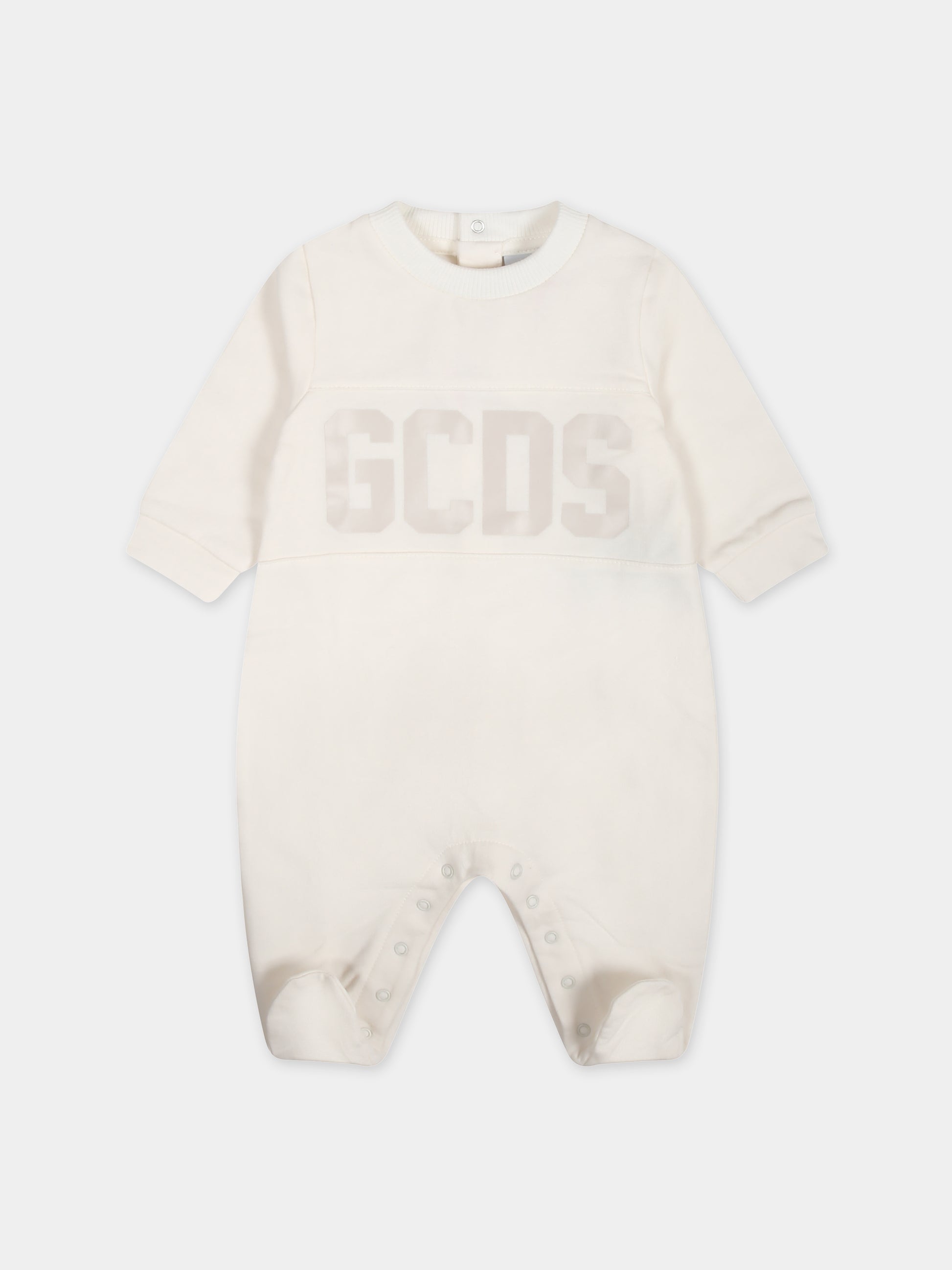 Set avorio per neonato con logo,Gcds Kids,GOY007 LDA26 10063