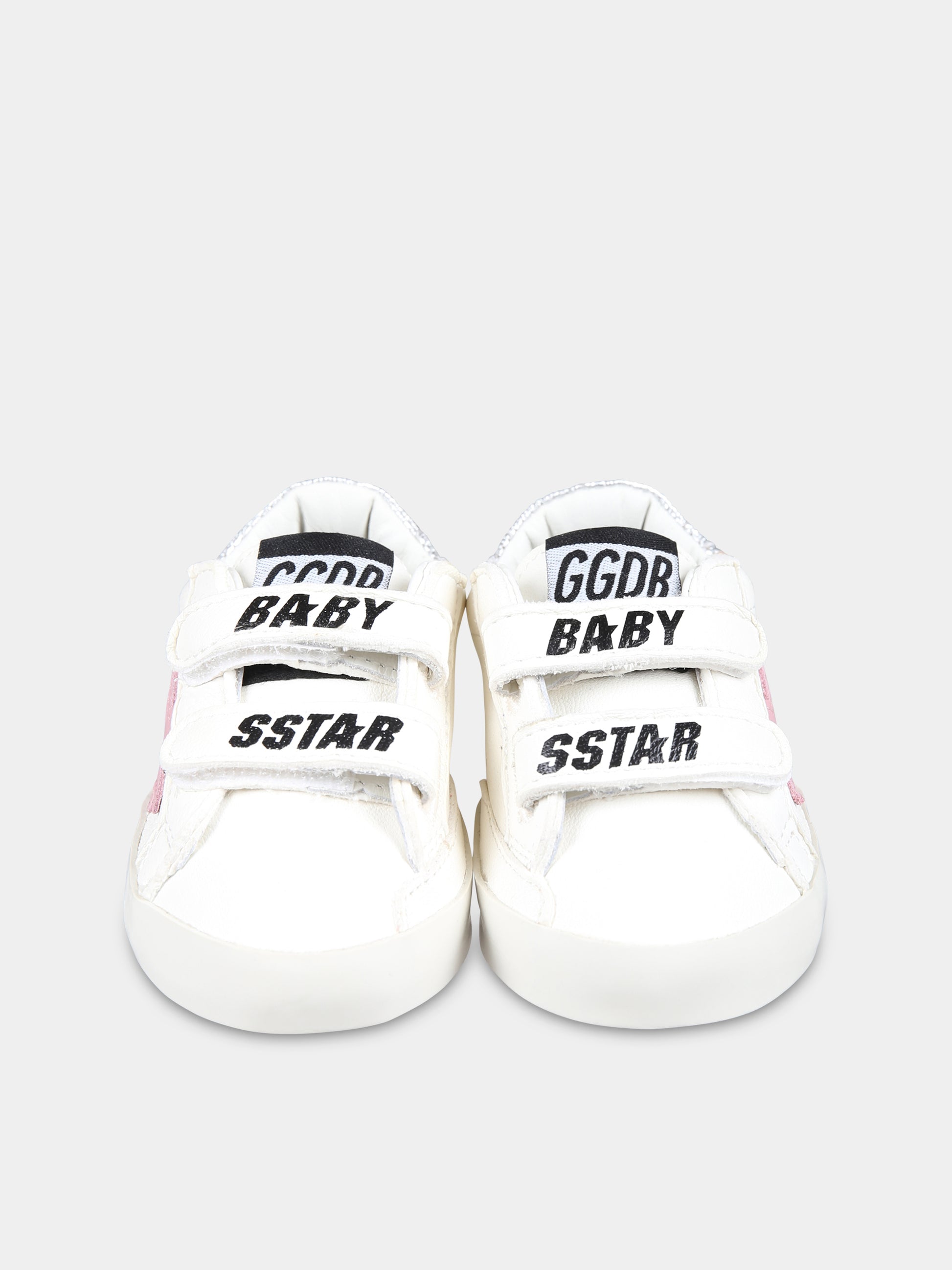 Sneakers Baby School bianche per neonata con stella,Golden Goose,GIF00166 F006235 10308