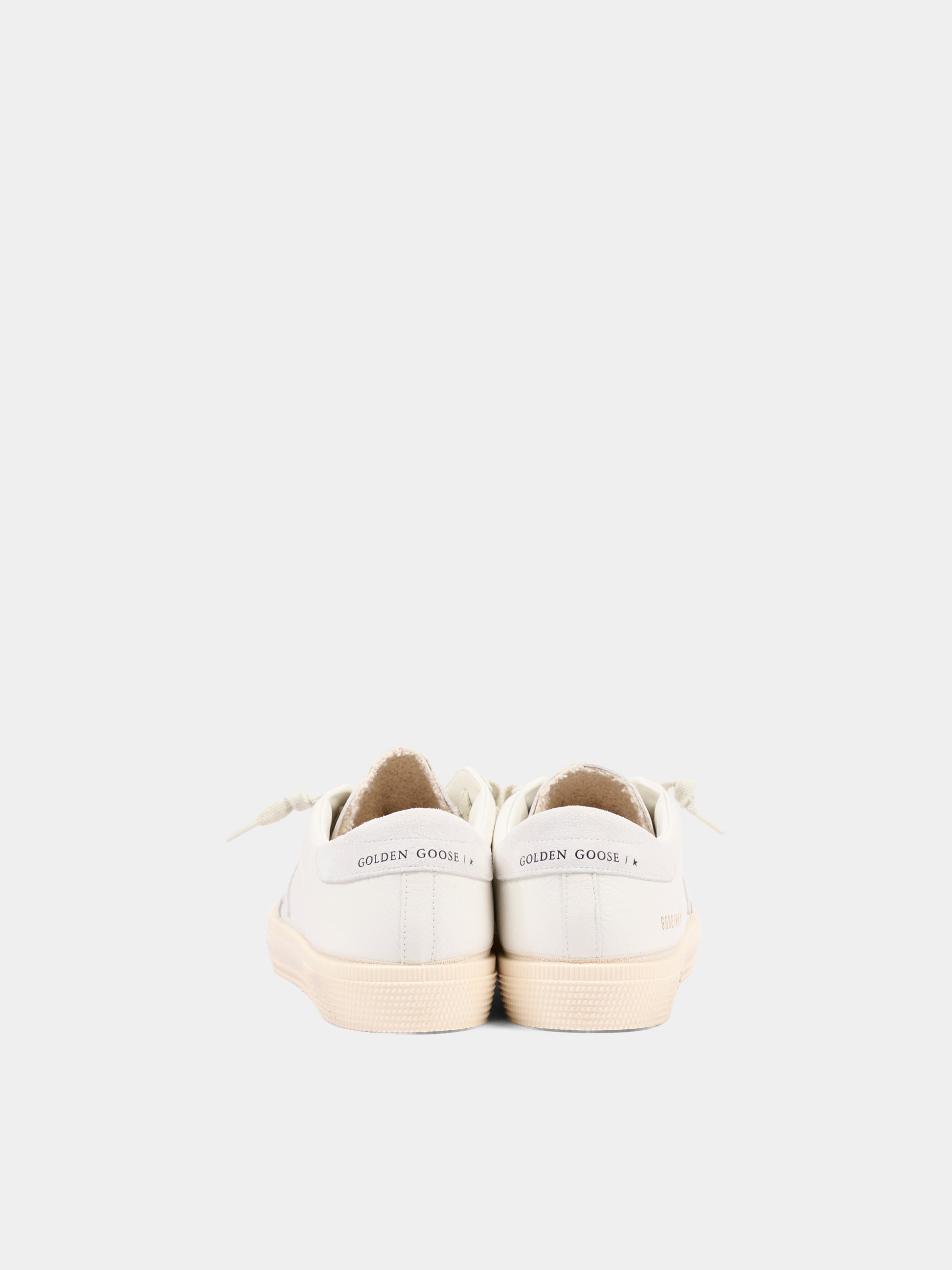 Sneakers May avorio per bambini con stella,Golden Goose,GTF00495 F004814 10100