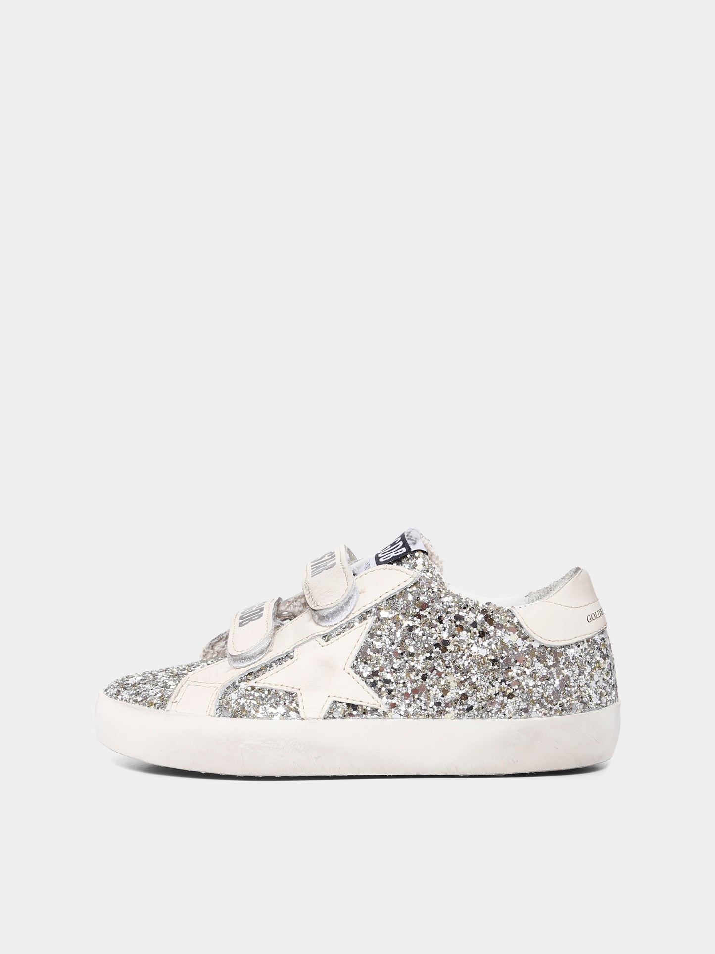 Gold Old School sneakers for girl with star