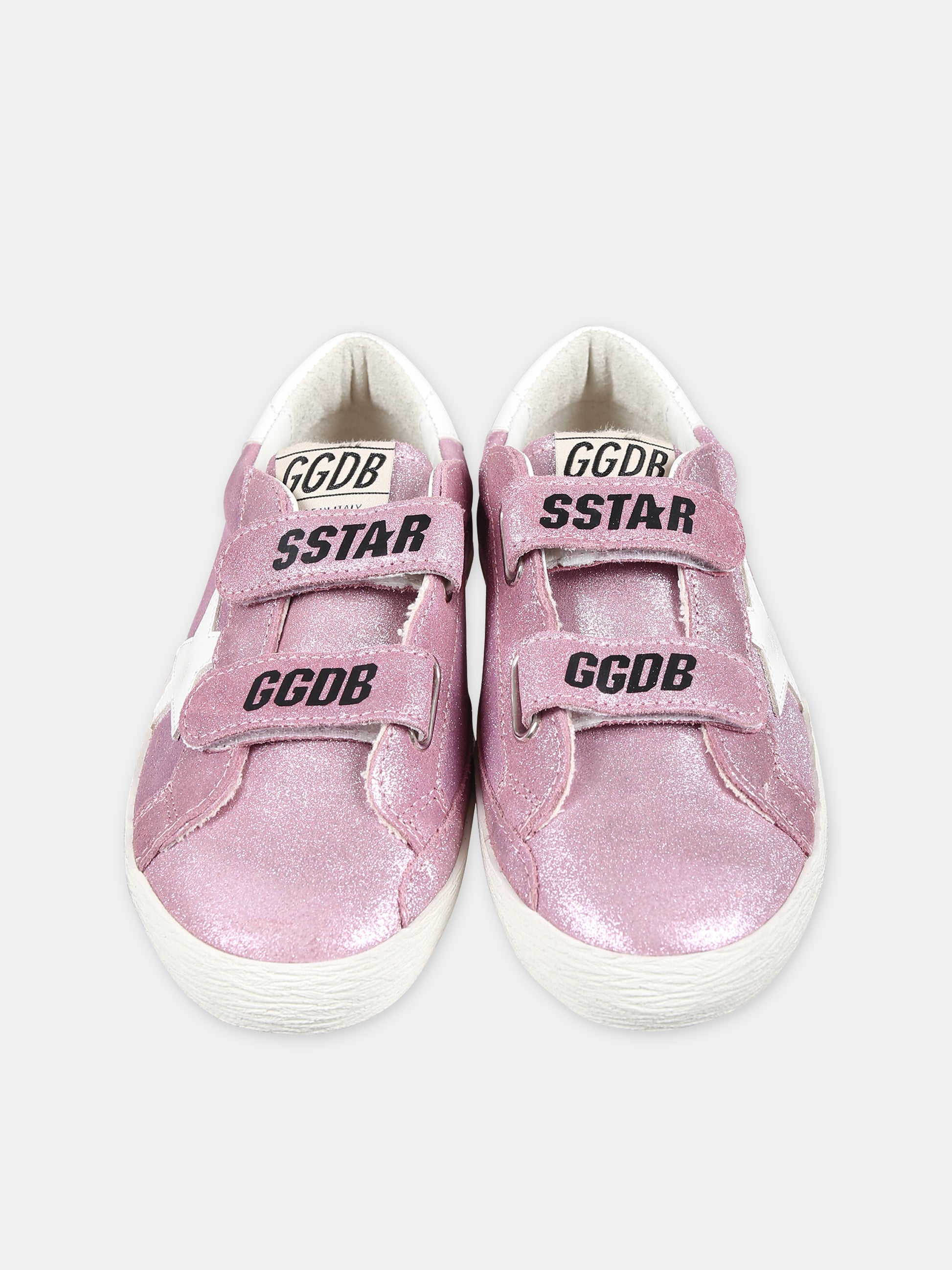 Sneakers Old School viola per bambina con stella,Golden Goose,GJF00111 F006070 80454