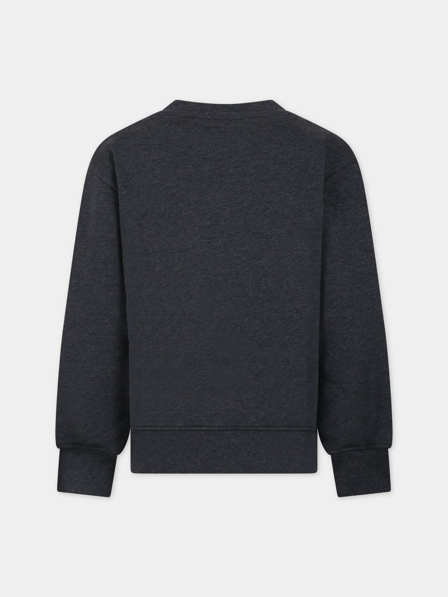 Felpa grigia per bambina con logo,Msgm Kids,F3MSJUSW021 104