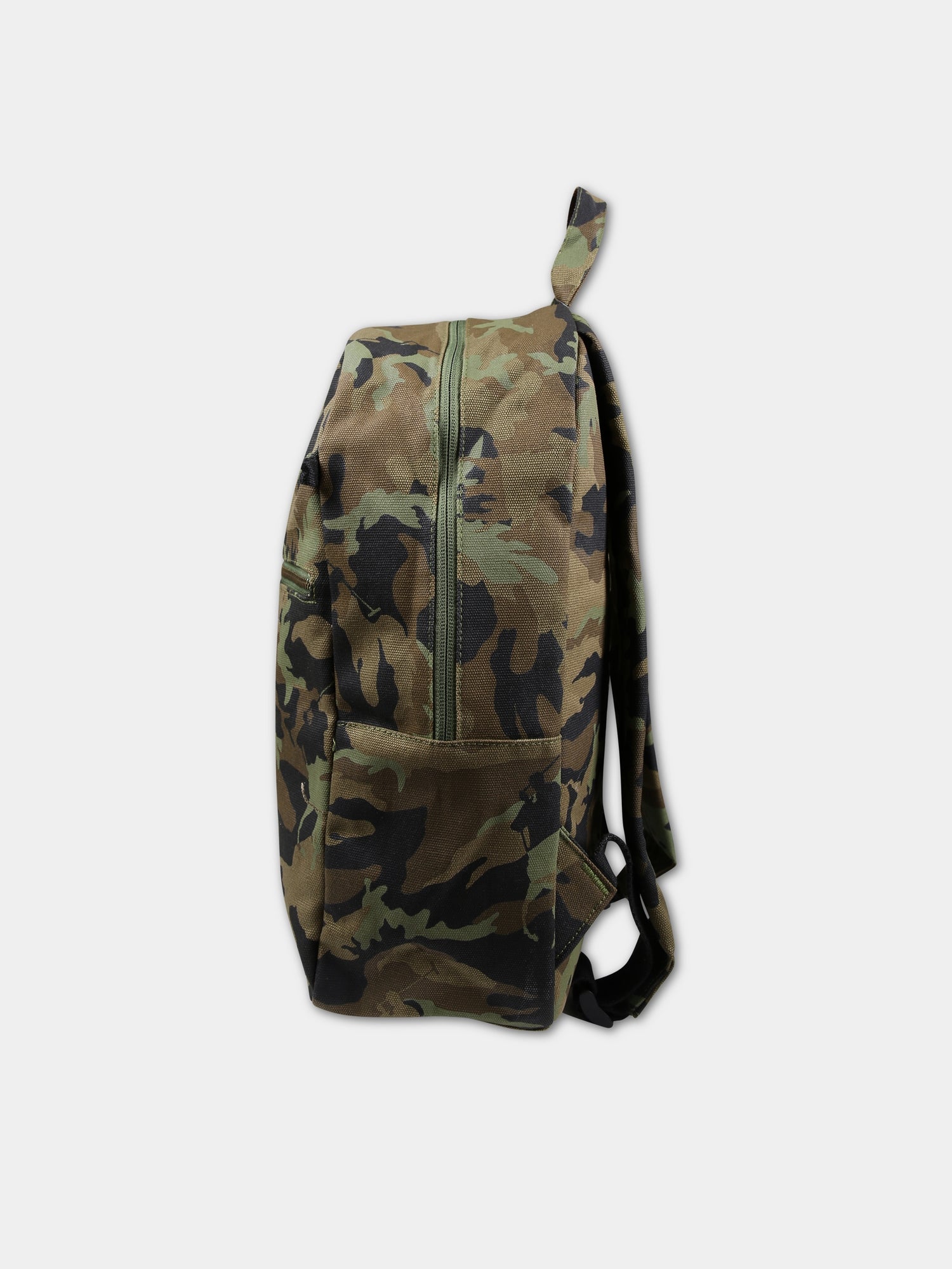 Zaino verde per bambini con fantasia militare,Ralph Lauren Kids,9AR071 650