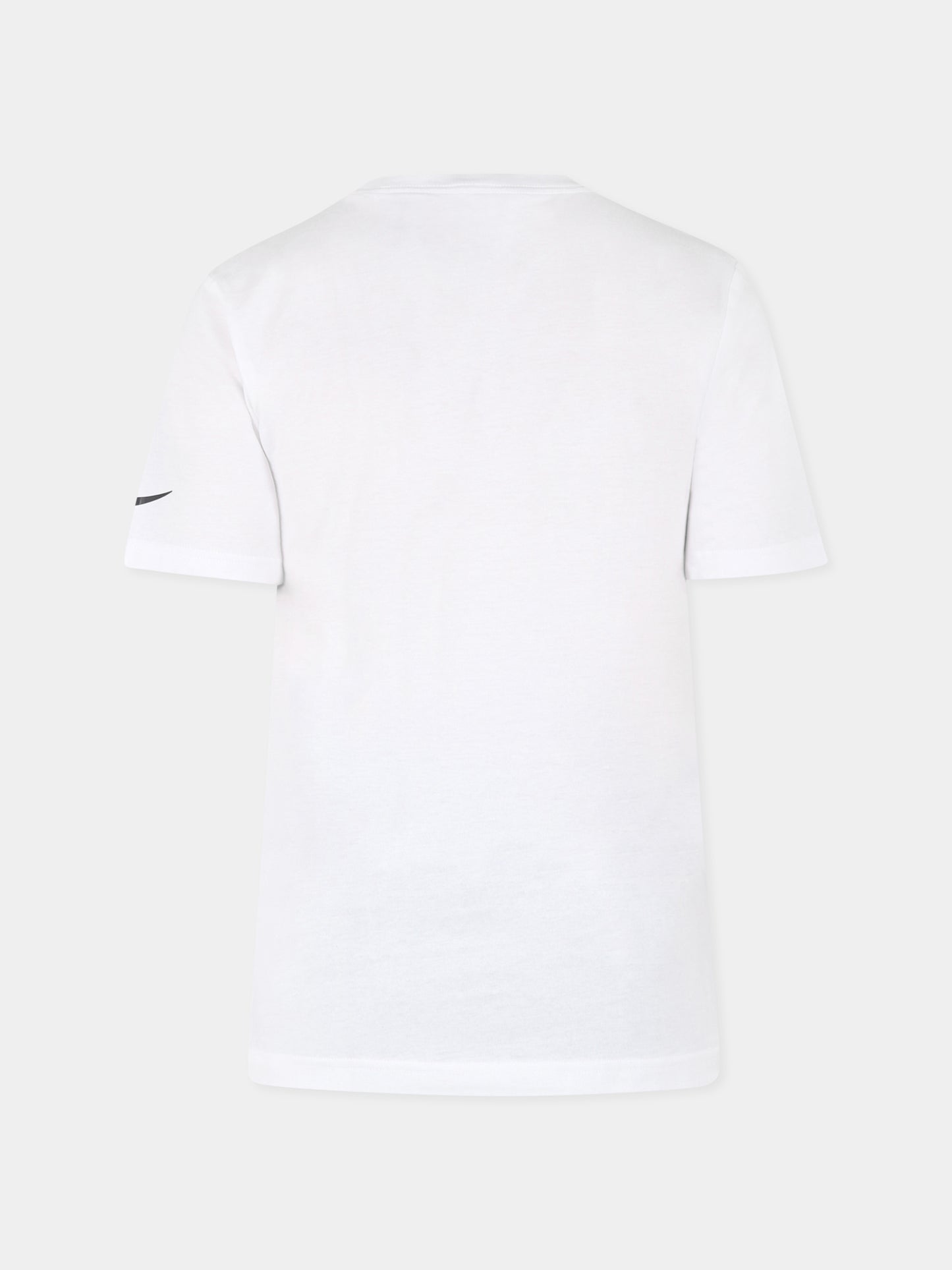 White t-shirt for boy with logo print