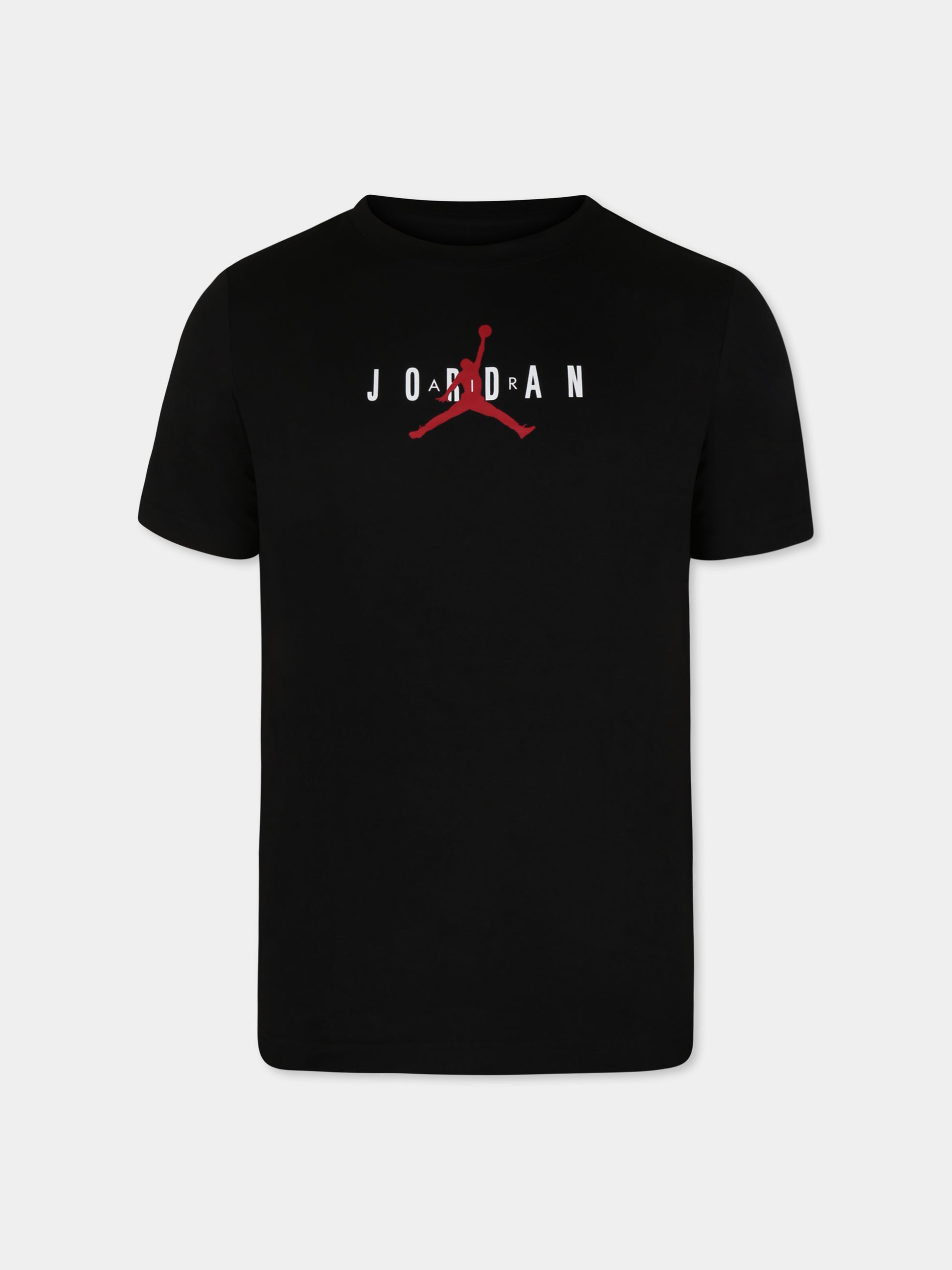 T-shirt nera per bambino con Jumpman,Jordan,95B922 023