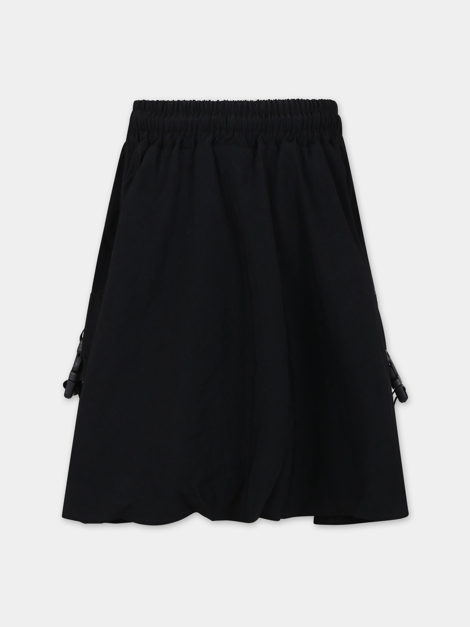 Gonna nera per bambina con logo,Barrow,F3BKJGSK062 110