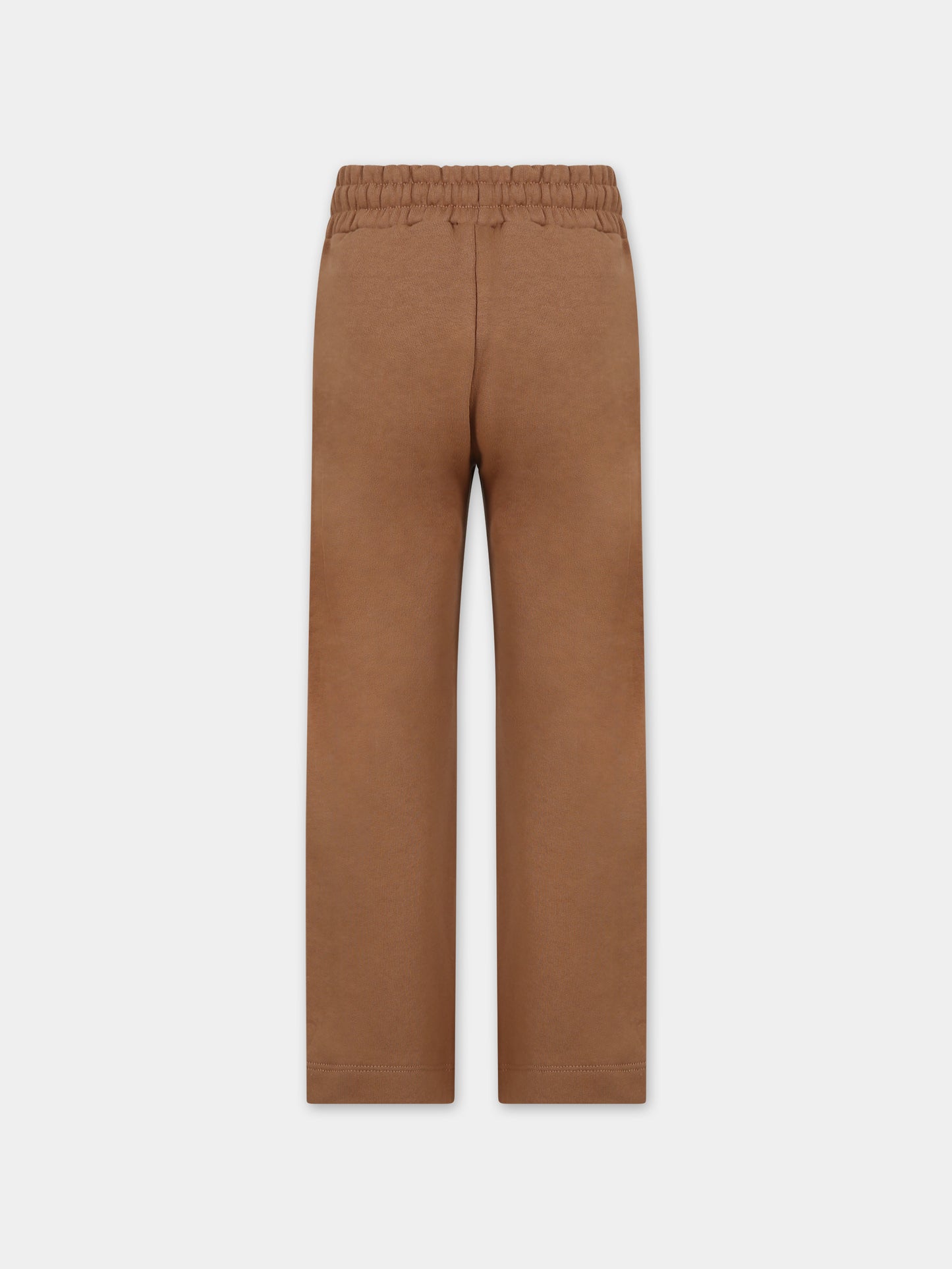 Pantaloni beige per bambini con logo,Barrow,F3BKJUFP100 924