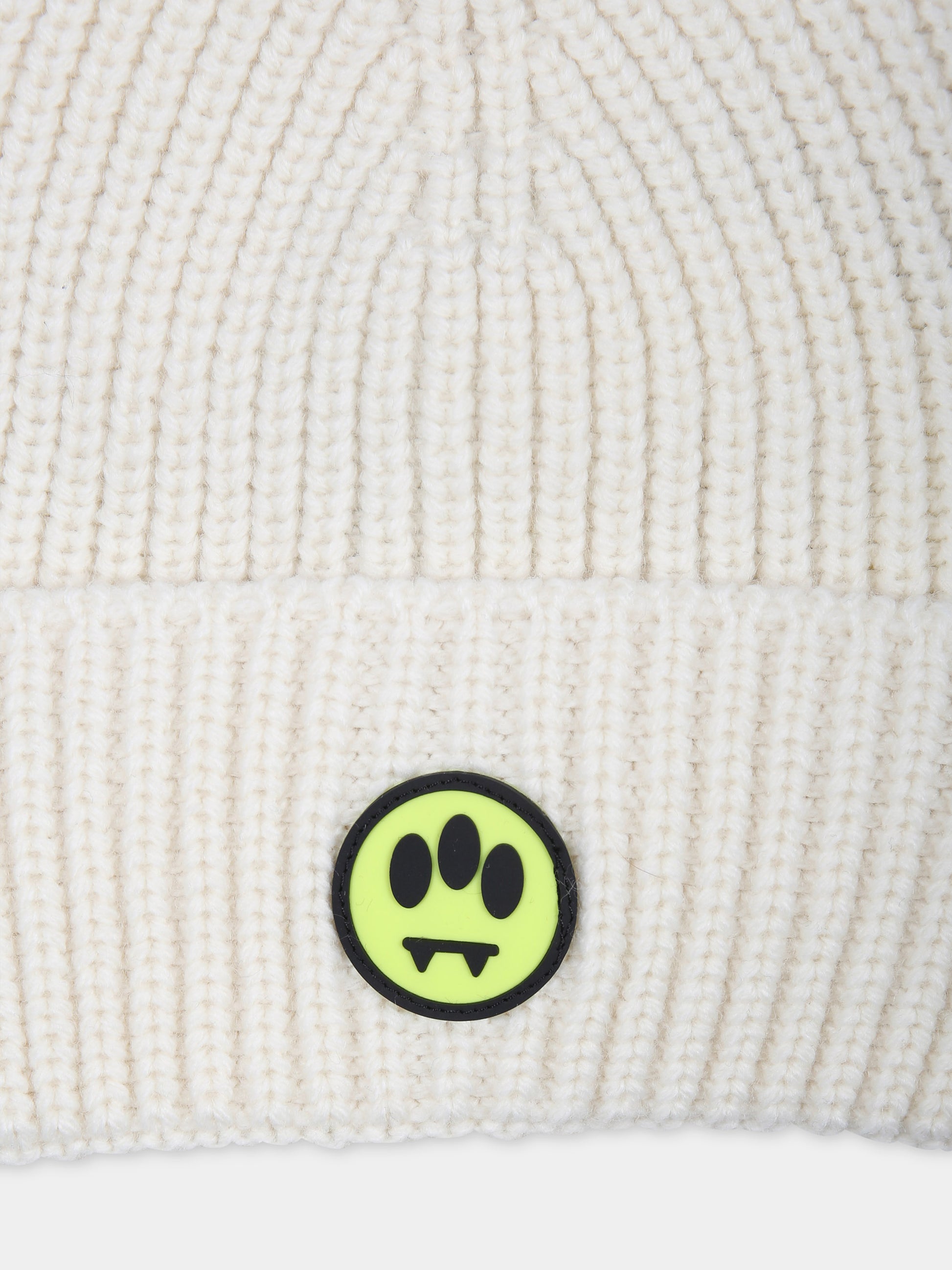 Berretto avorio per bambini con smile,Barrow,F3BKJUHT090 BW009