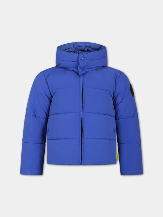 Piumino blu per bambini con logo,Barrow,F3BKJUPF002 BW013