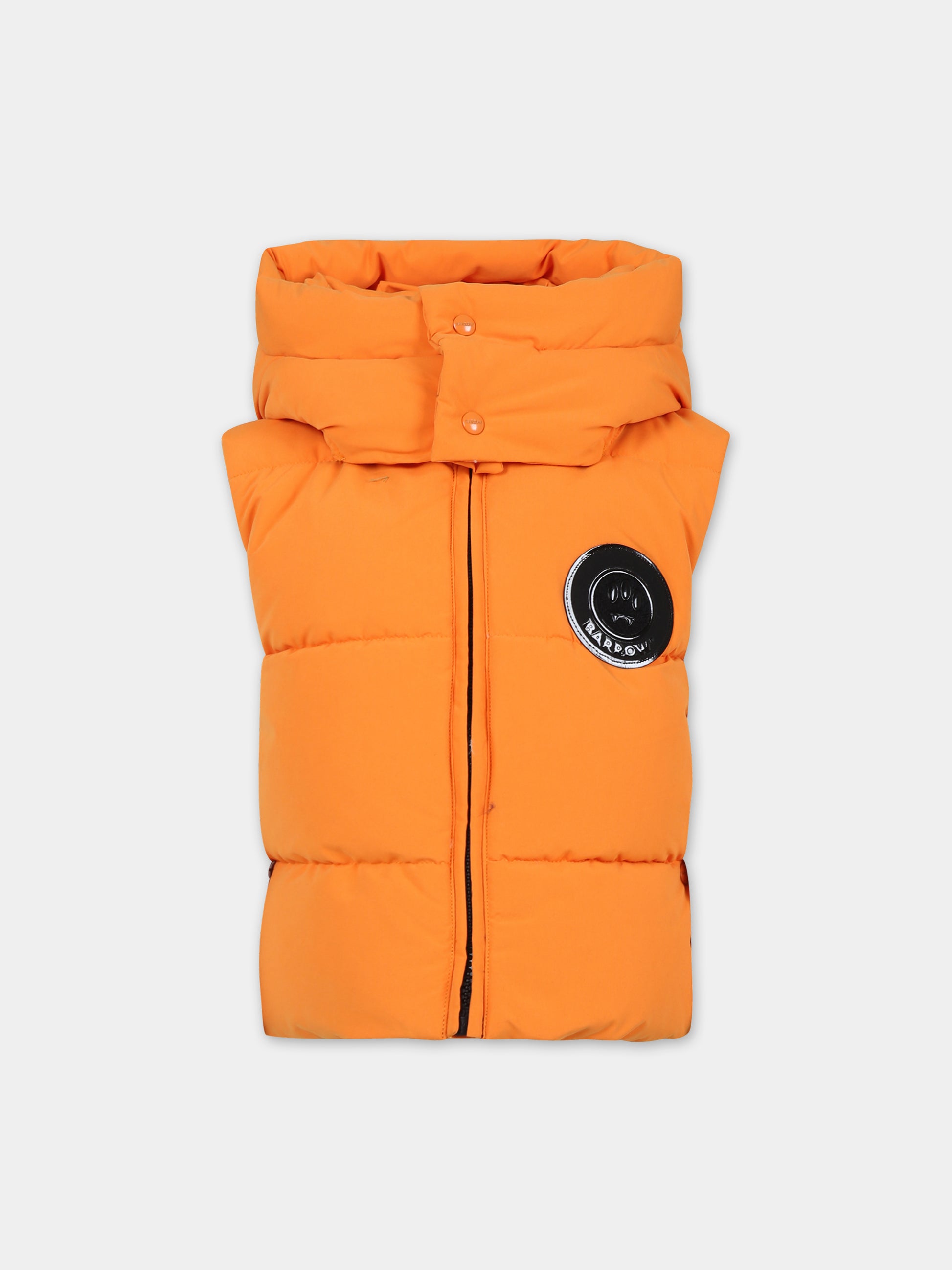 Gilet arancione per bambini con logo,Barrow,F3BKJUPF012 BW011
