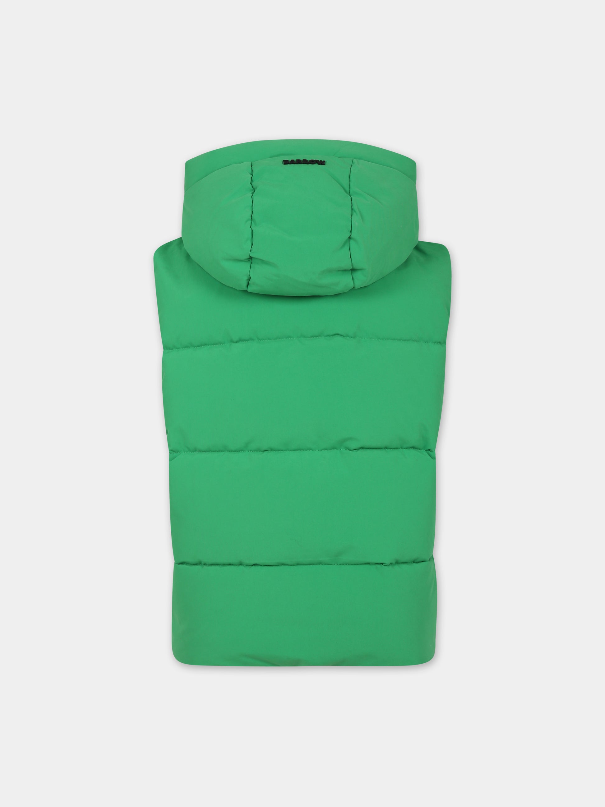 Gilet verde per bambini con logo,Barrow,F3BKJUPF012 BW012