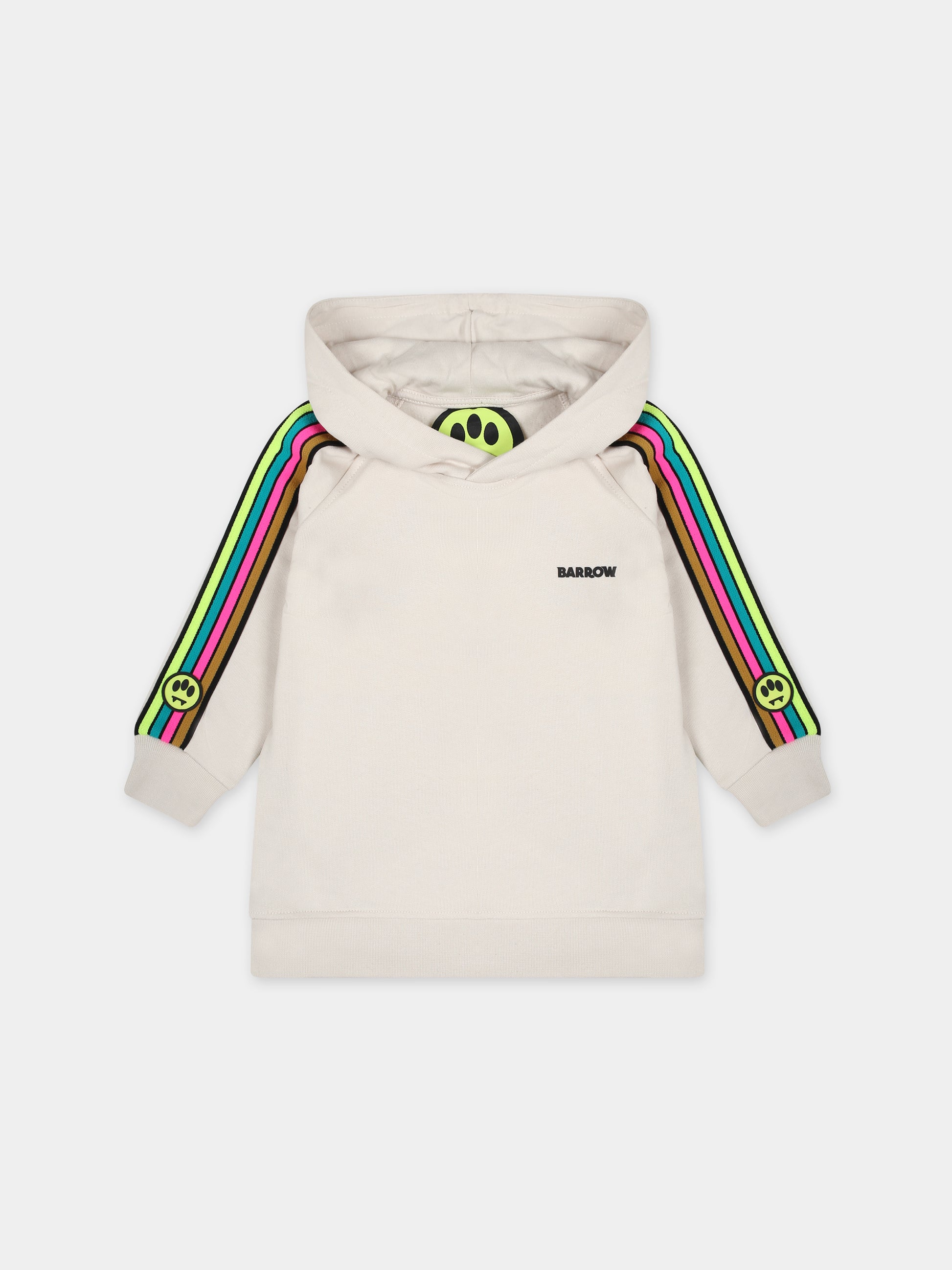 Vestito avorio per neonata con smile,Barrow,F3BKNGDR109 BW009