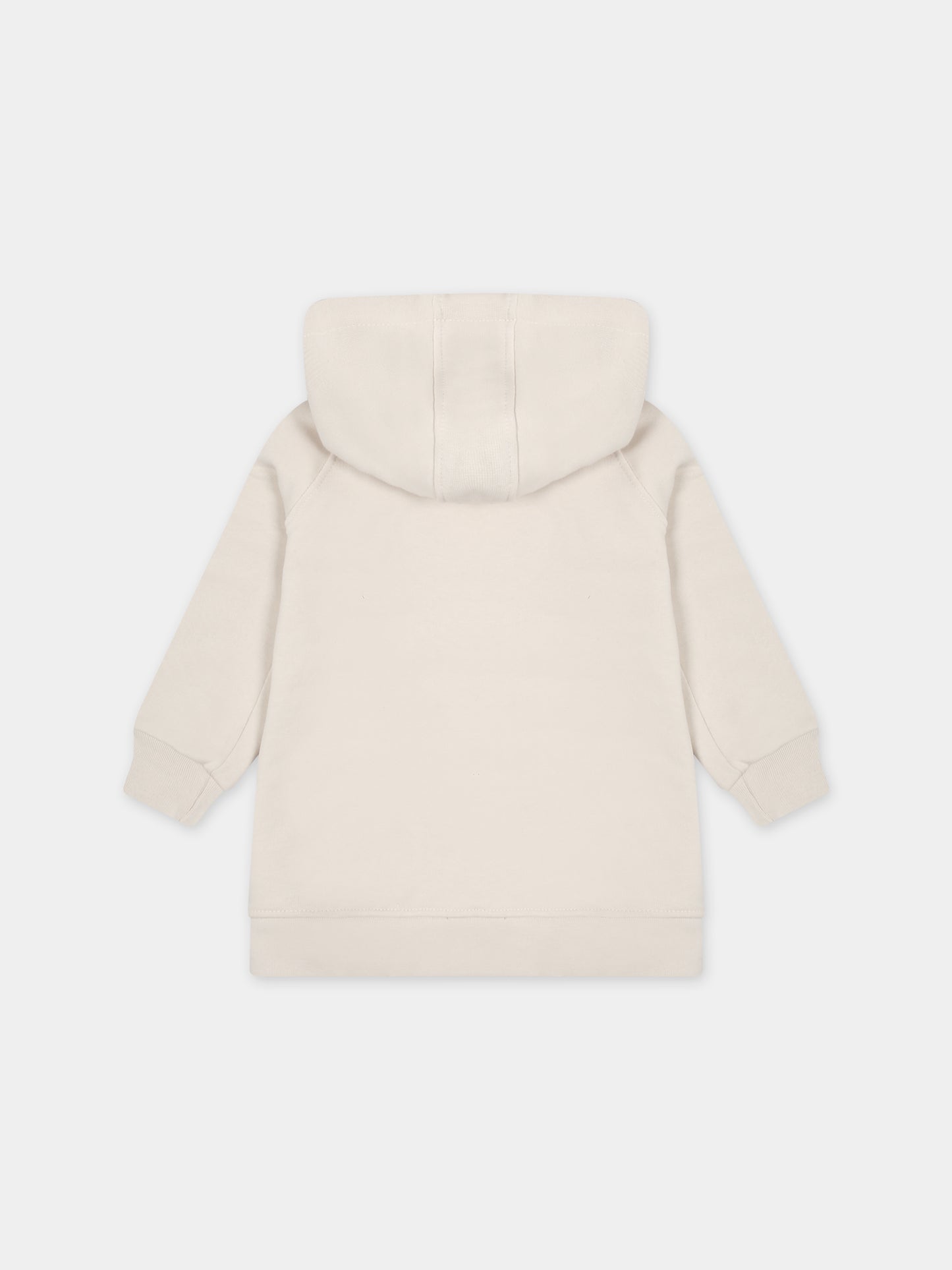 Vestito avorio per neonata con smile,Barrow,F3BKNGDR109 BW009