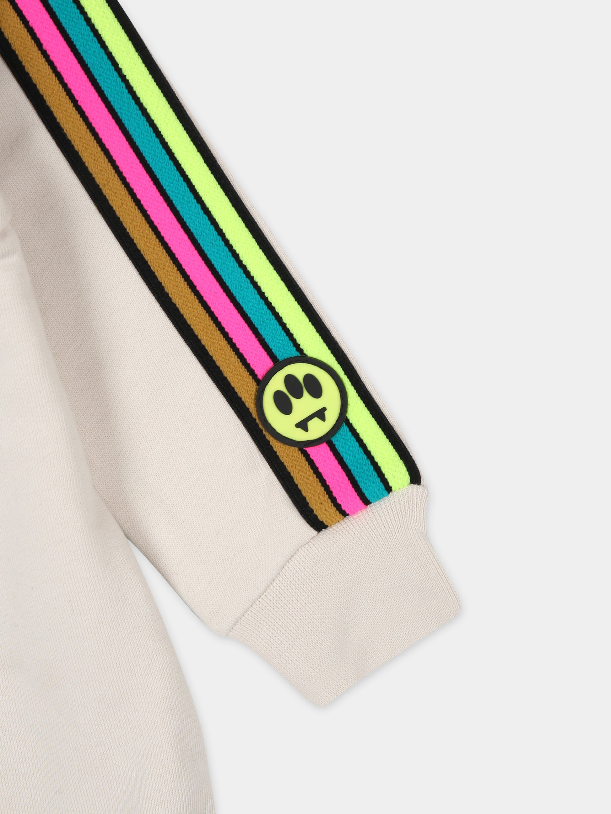 Vestito avorio per neonata con smile,Barrow,F3BKNGDR109 BW009