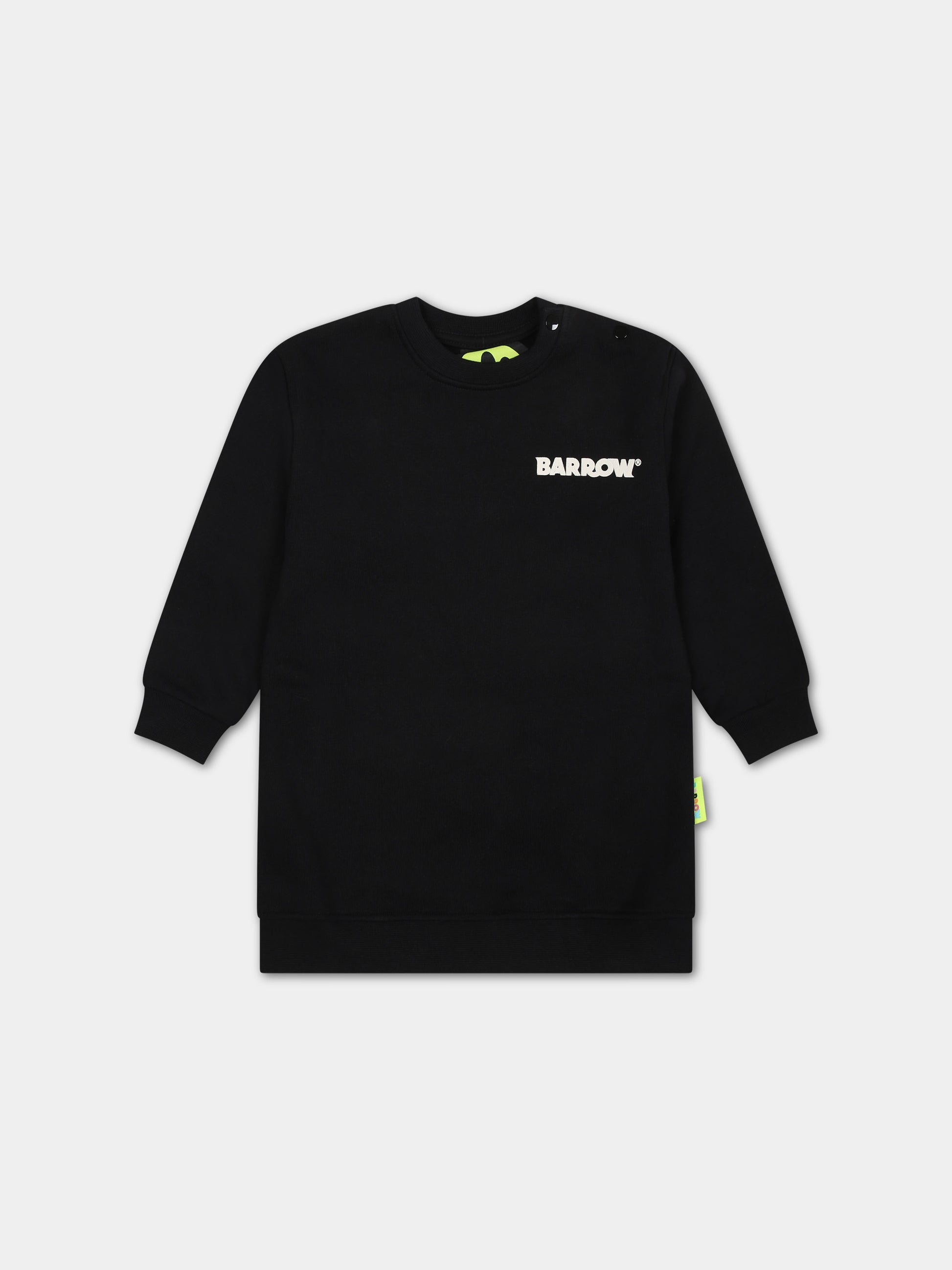 Vestito nero per neonata con logo,Barrow,F3BKNGDR114 110