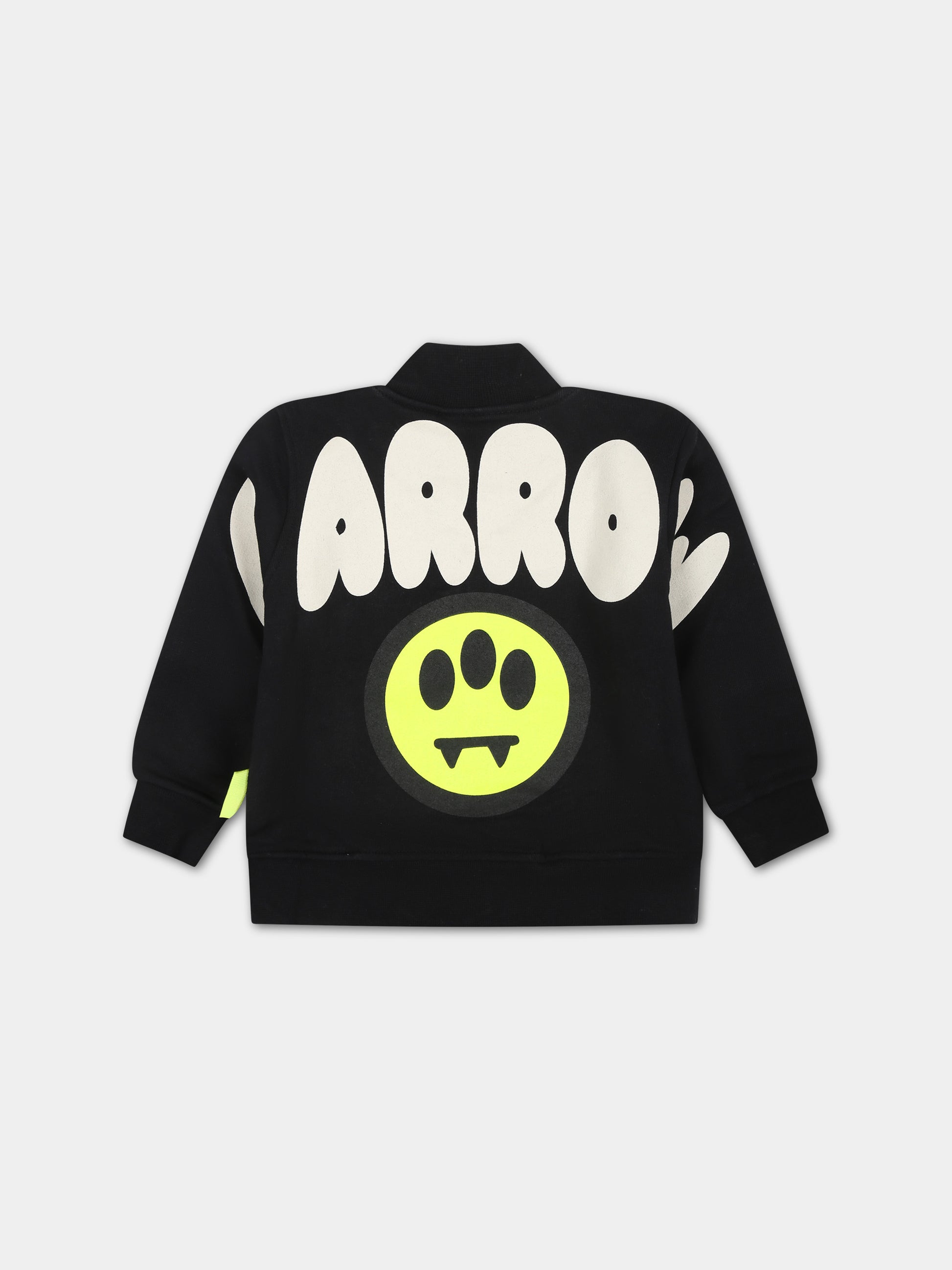 Felpa nera per neonati con logo,Barrow,F3BKNGJK113 110