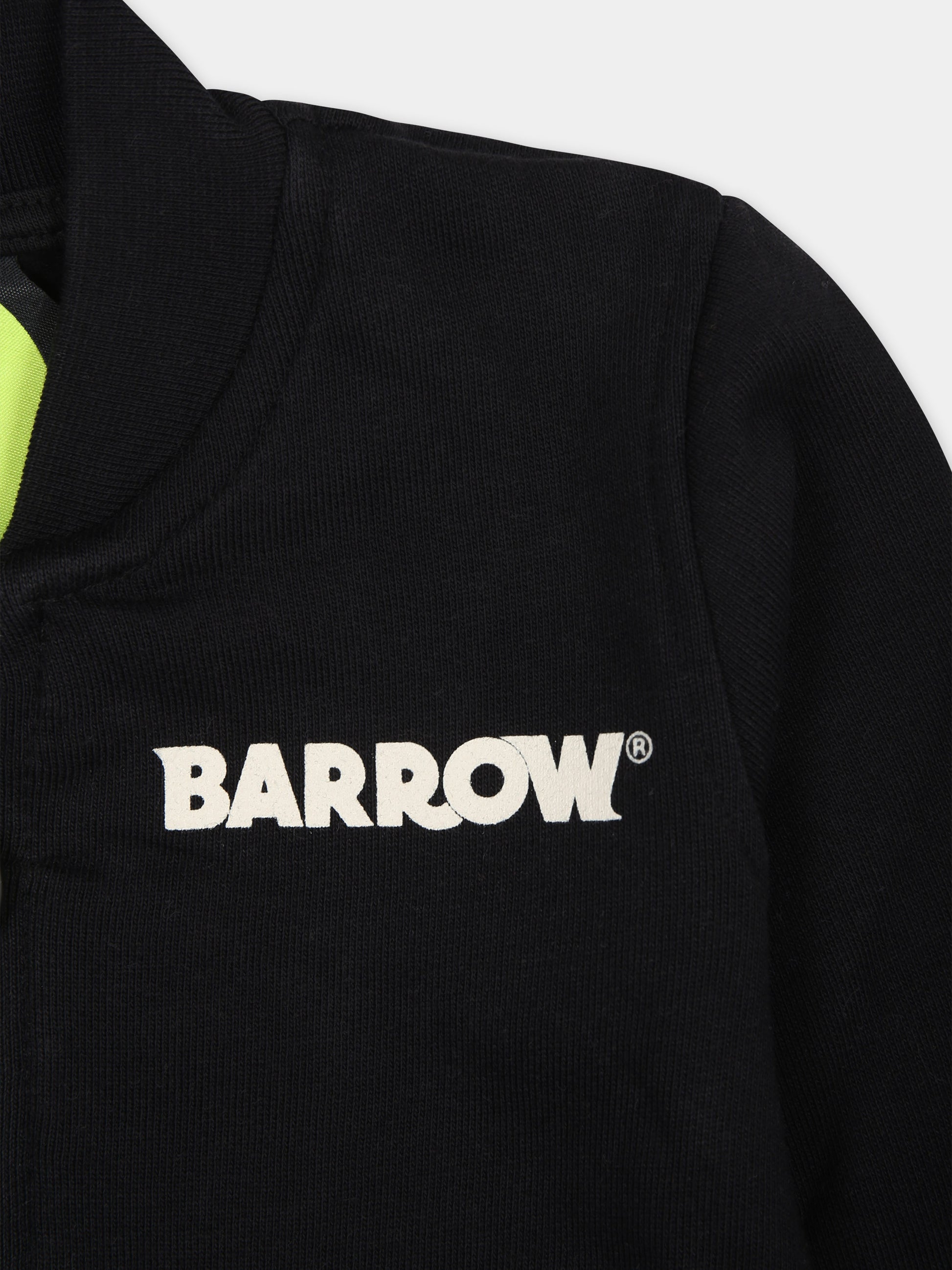 Felpa nera per neonati con logo,Barrow,F3BKNGJK113 110