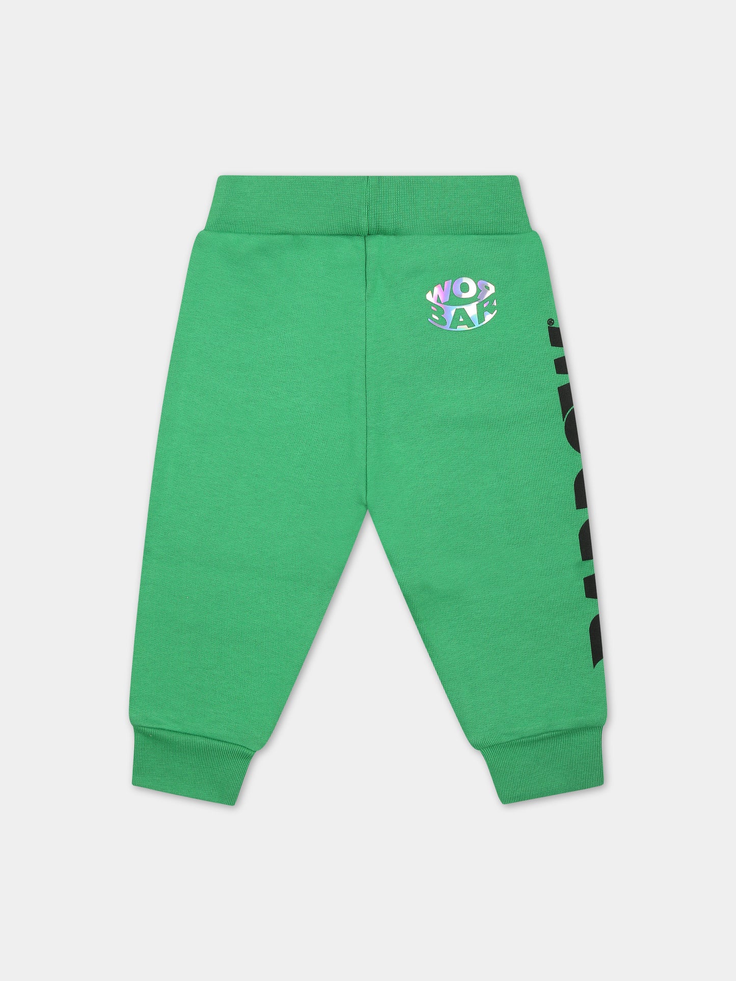 Pantaloni verdi per neonati con logo,Barrow,F3BKUNFP129 BW012