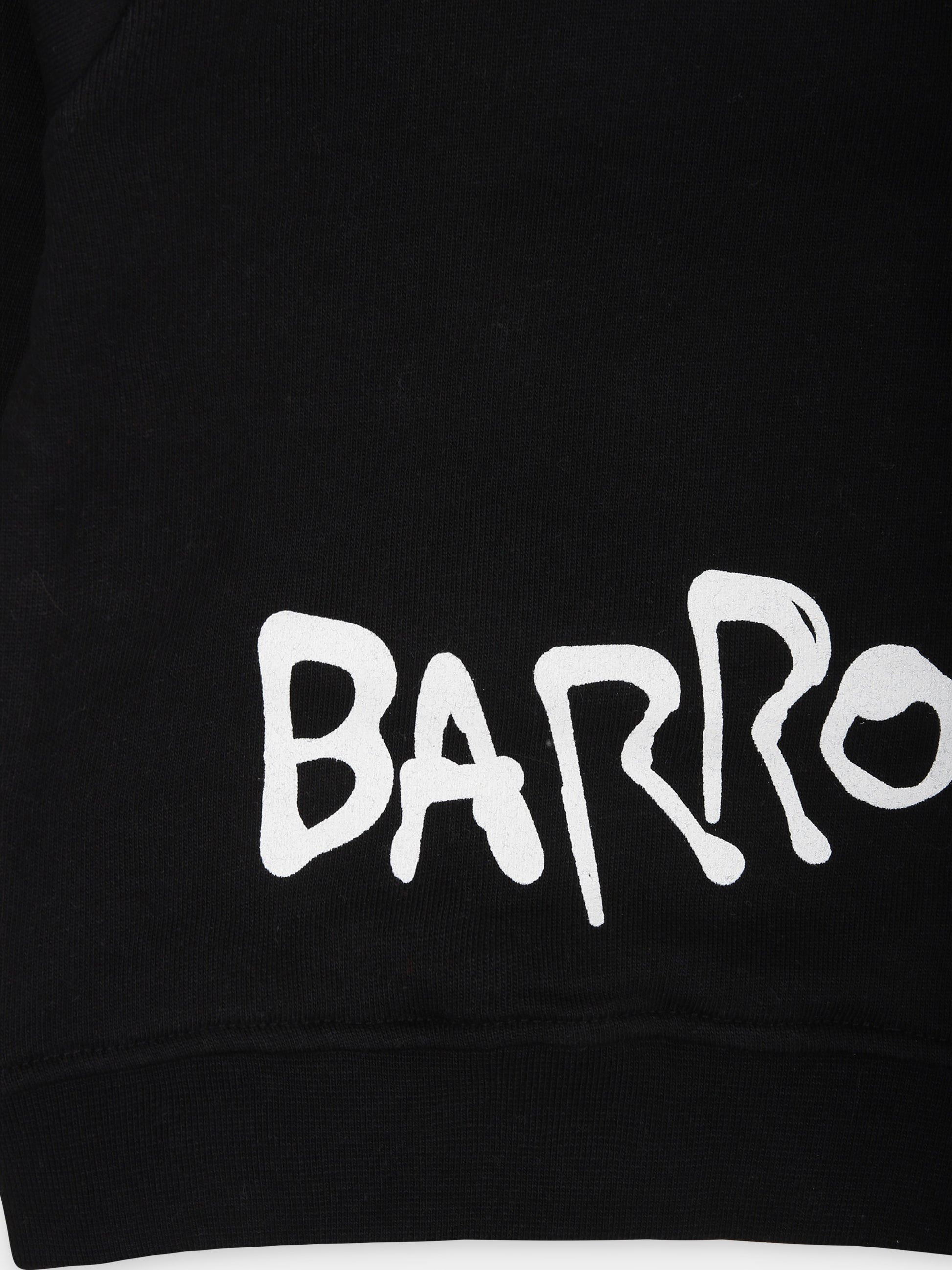 Felpa nera per neonati con logo,Barrow,F3BKUNHS131 110