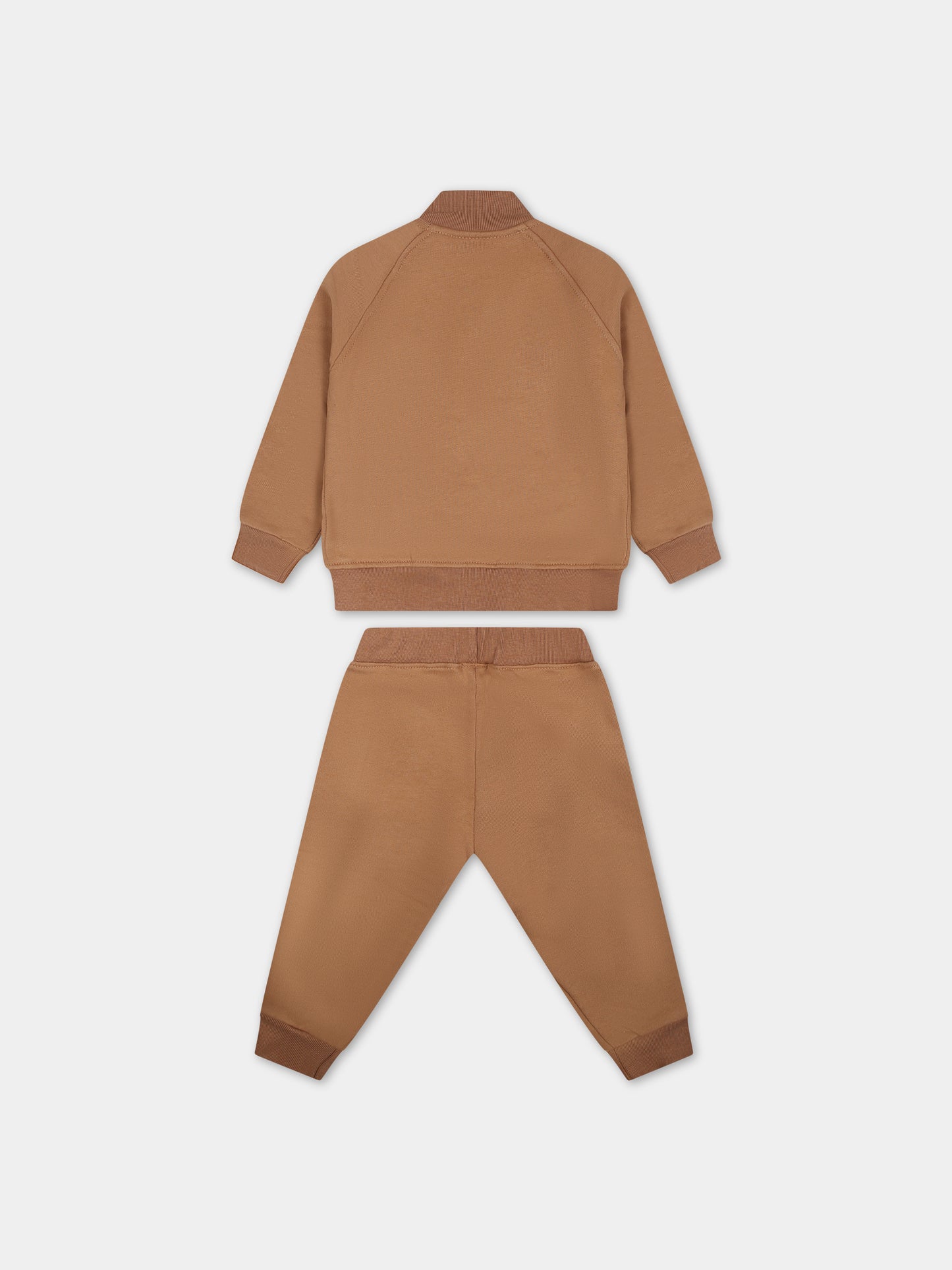 Completo marrone per neonato con logo,Barrow,F3BKUNTP104 924