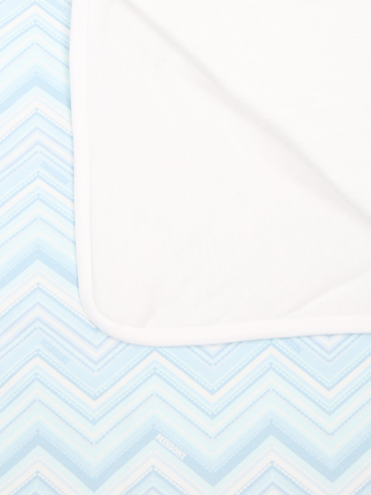 Coperta celeste per neonato con motivo chevron,Missoni,MV0500 J0443 100CE