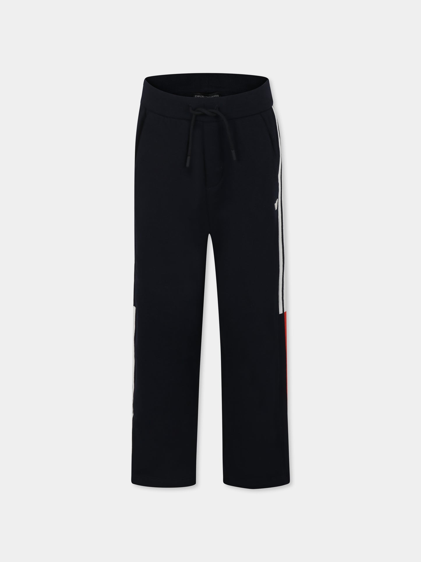 Pantaloni blu per bambino con aquilotto,Emporio Armani,6D4PJE 1JWPZ 0920