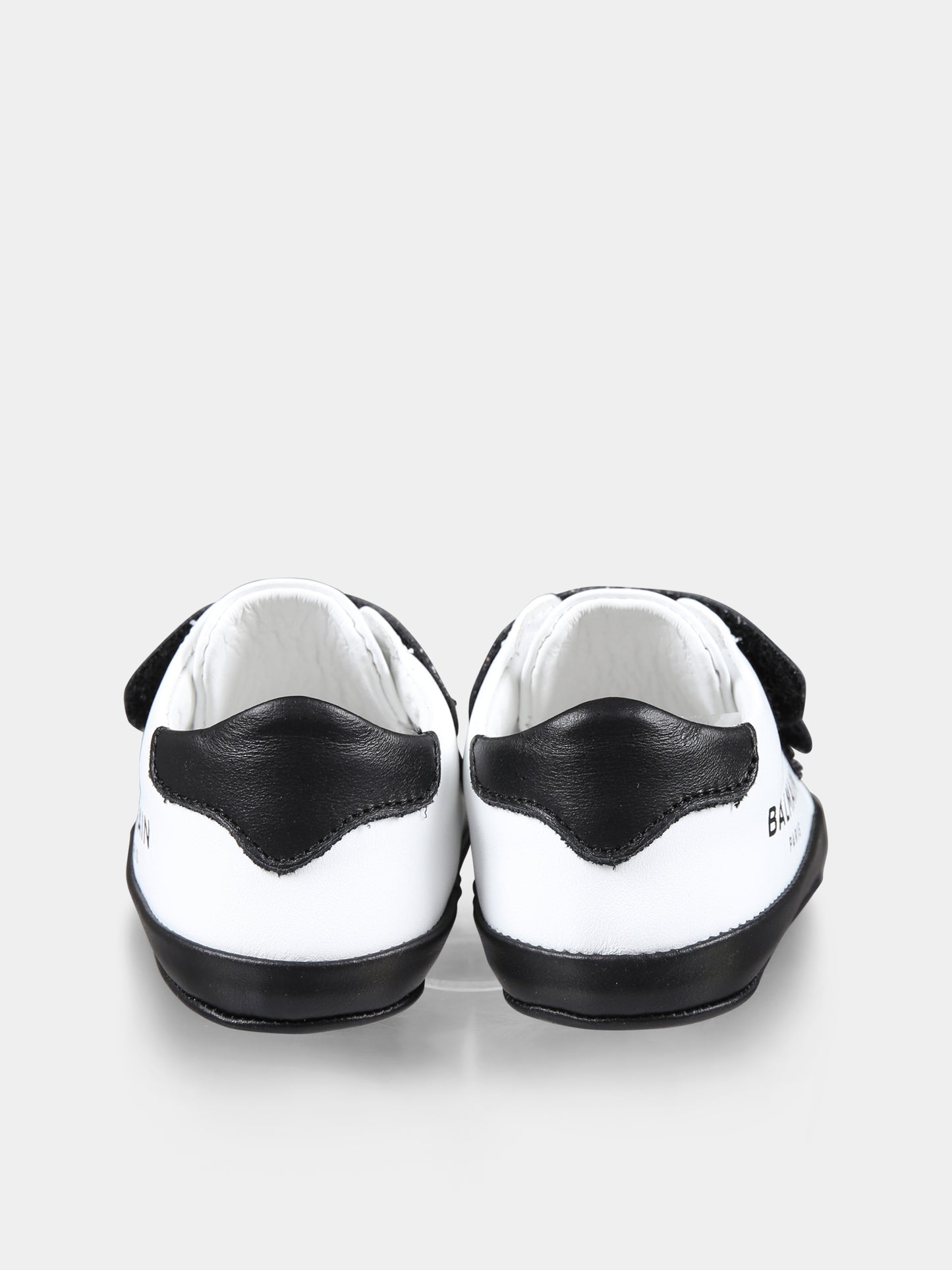 Sneakers bianche per neonato con logo,Balmain Kids,BV0546 Y0051 100NE