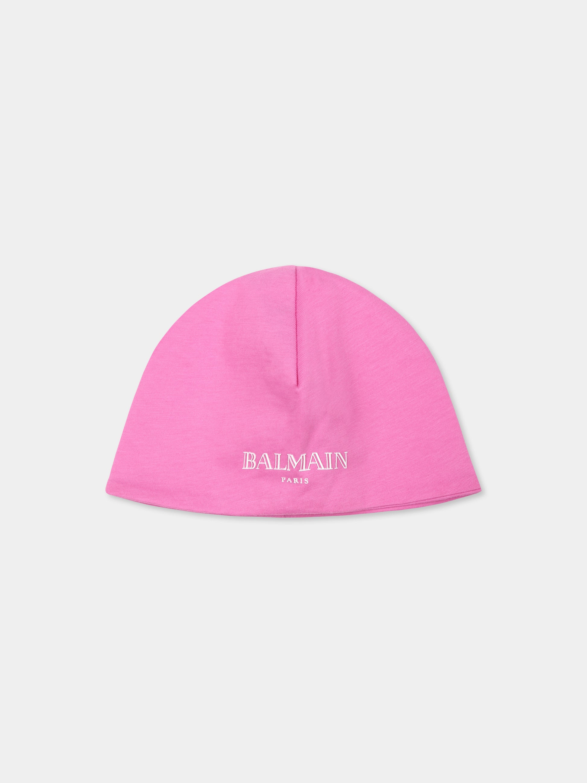 Completo nascita fucsia per neonata con logo,Balmain Kids,BVB02A Z0082 543