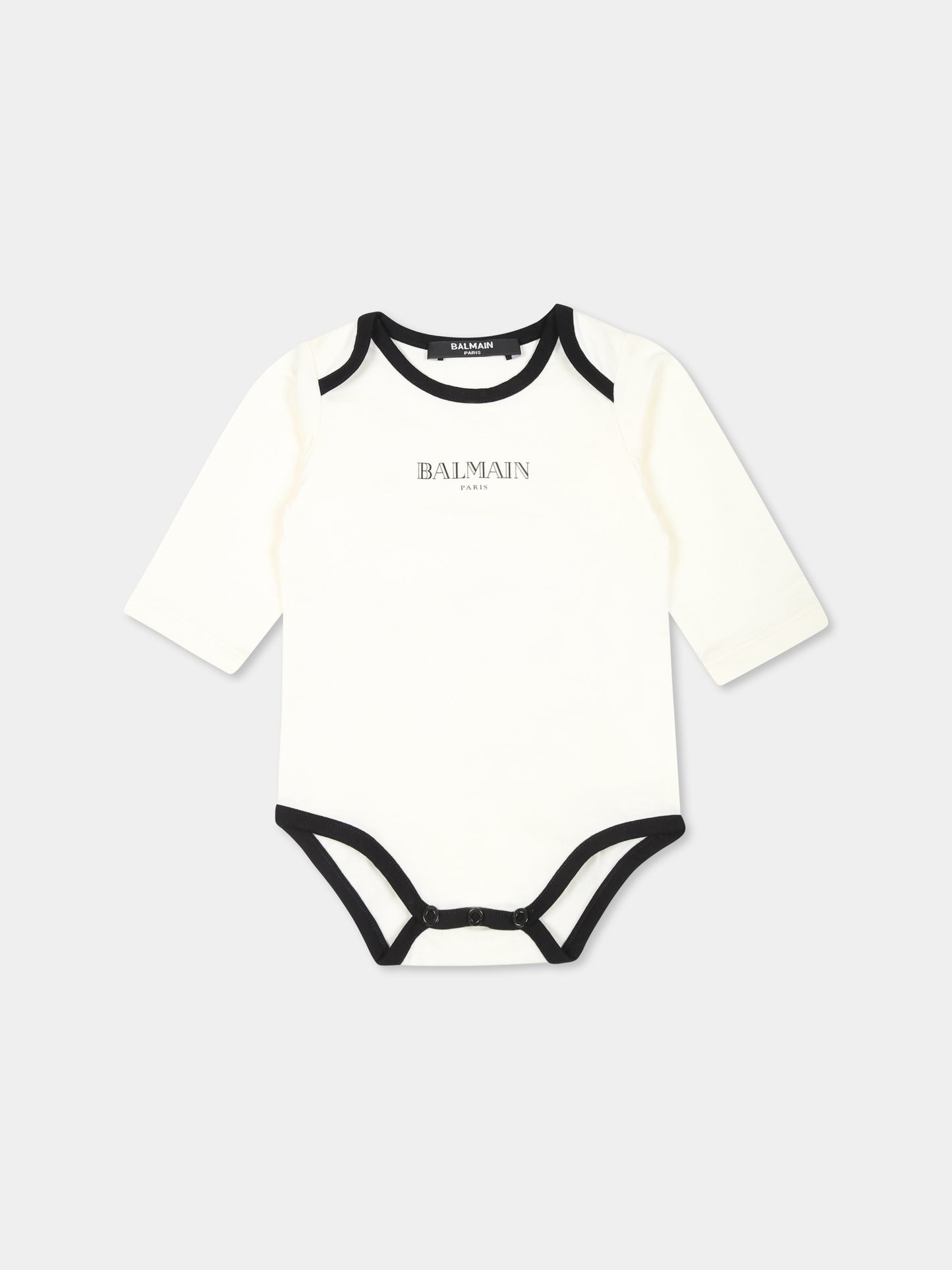 Set tutina nero per neonati con logo,Balmain Kids,BVB54A Z0082 102NE
